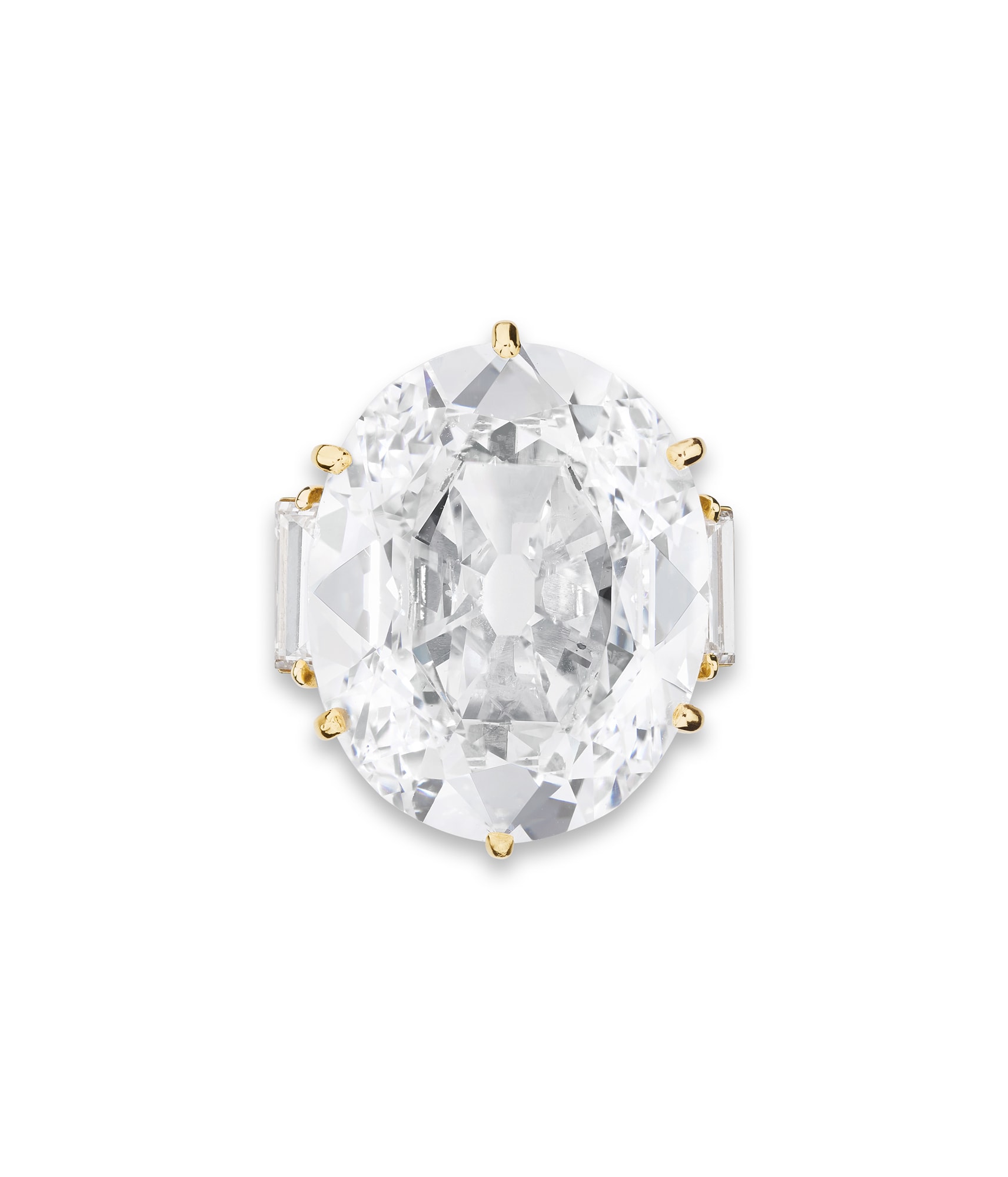 <p><strong>FRED</strong>&nbsp;<em>Diamond ring, weighing 15.60 carats, D Colour, VS2 Clarity, Type IIa</em></p>
