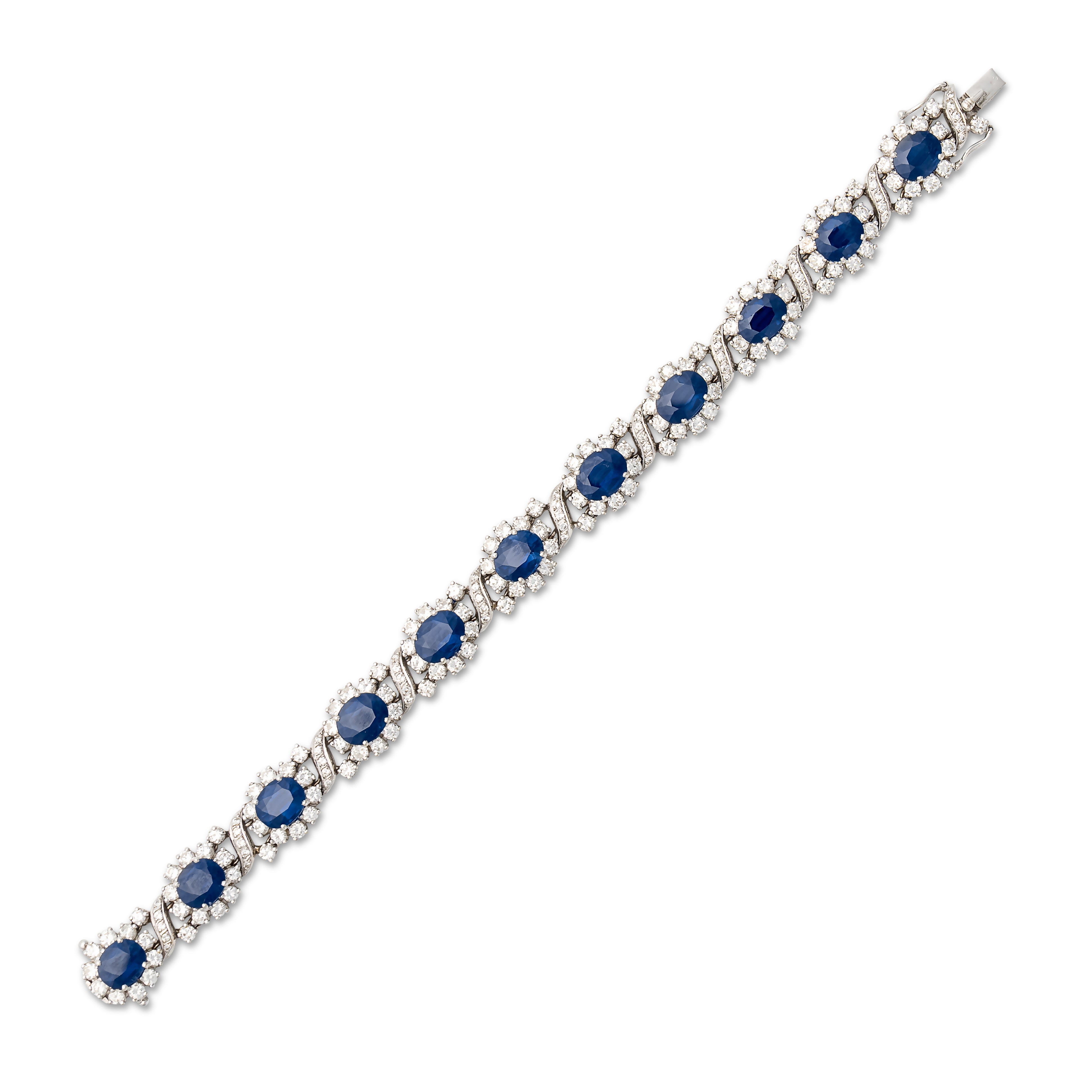 Sapphire and diamond bracelet