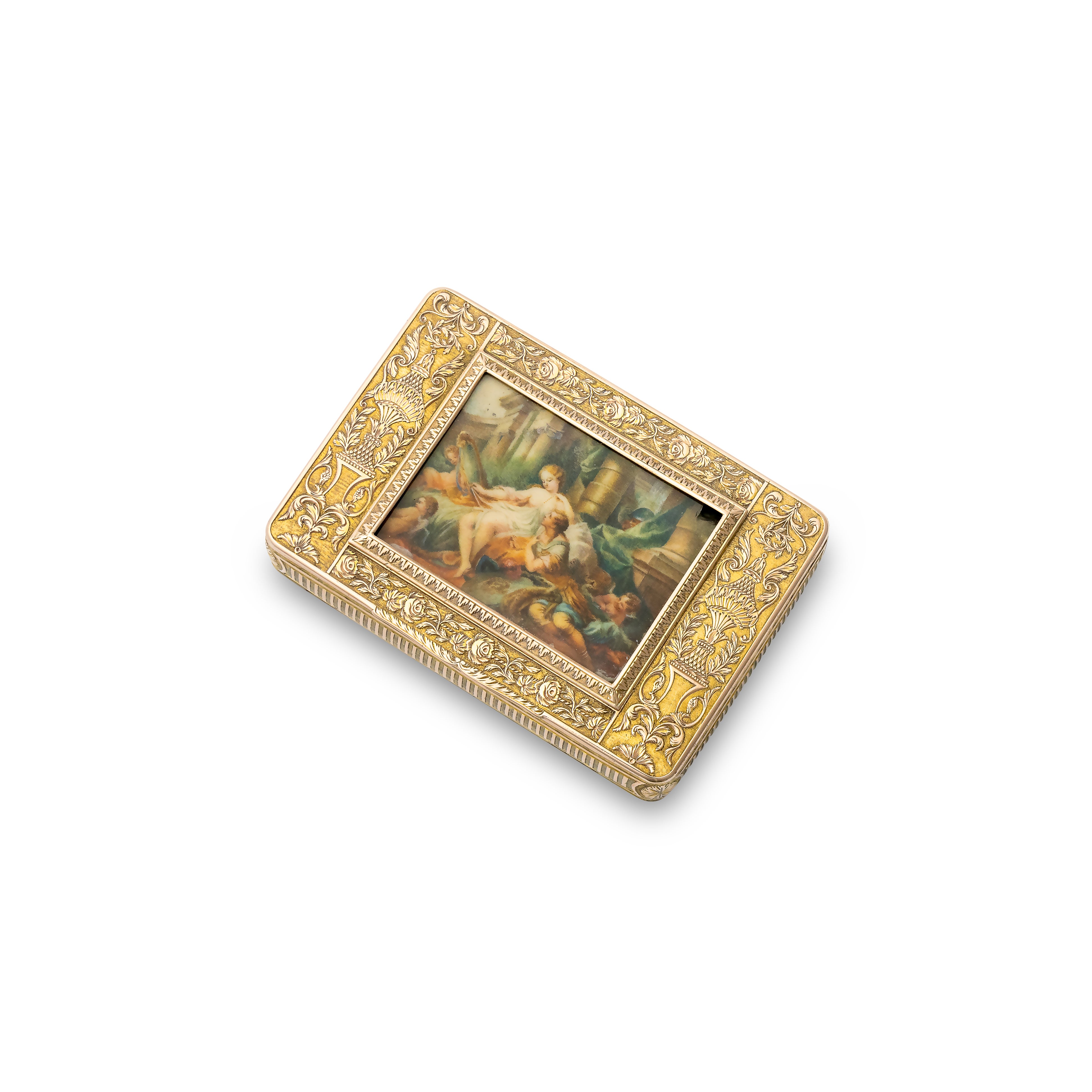 Silver-gilt snuff box
