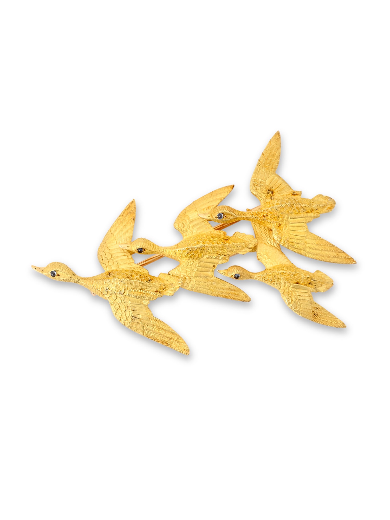 <p><strong>HERM&Egrave;S</strong>&nbsp;<em>Gold and sapphire brooch</em></p>
