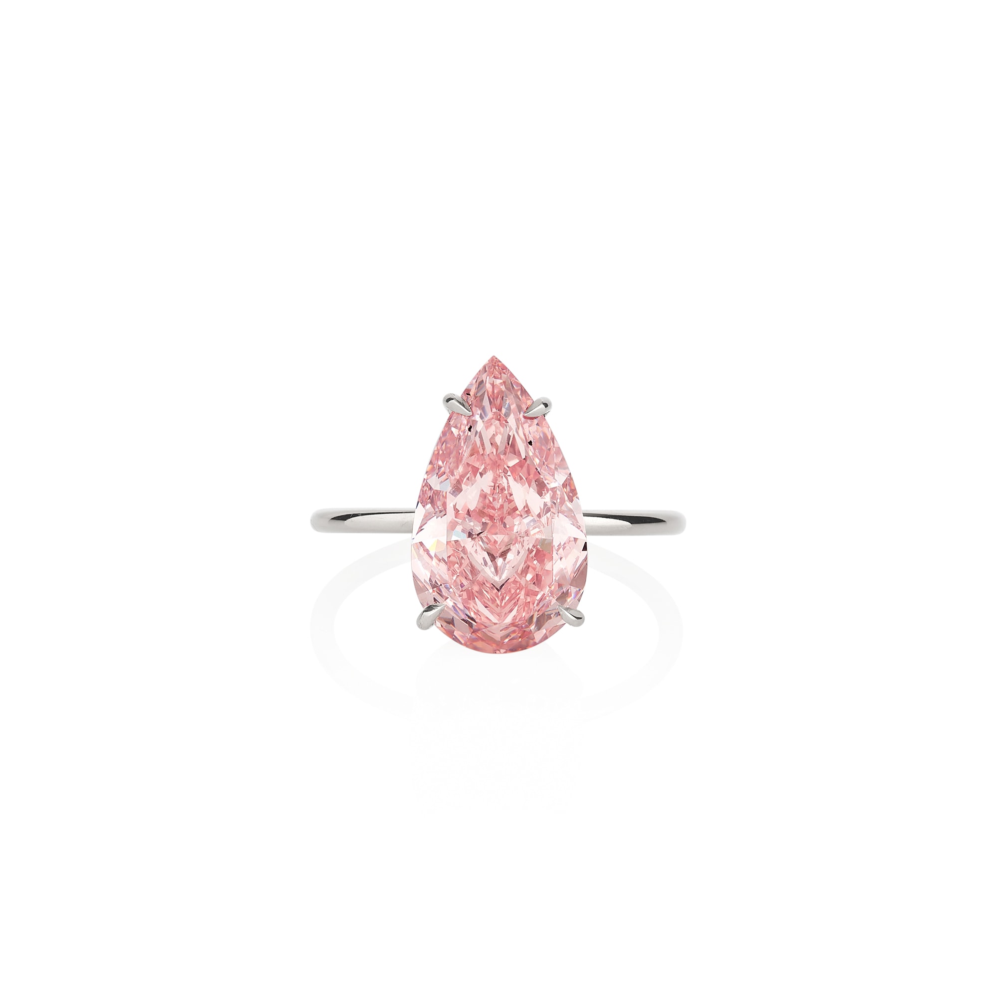 <p><em>Fine Fancy Intense Pink diamond ring weighing 5.09 carats, SI1 Clarity, Excellent Polish and Symmetry</em></p>

