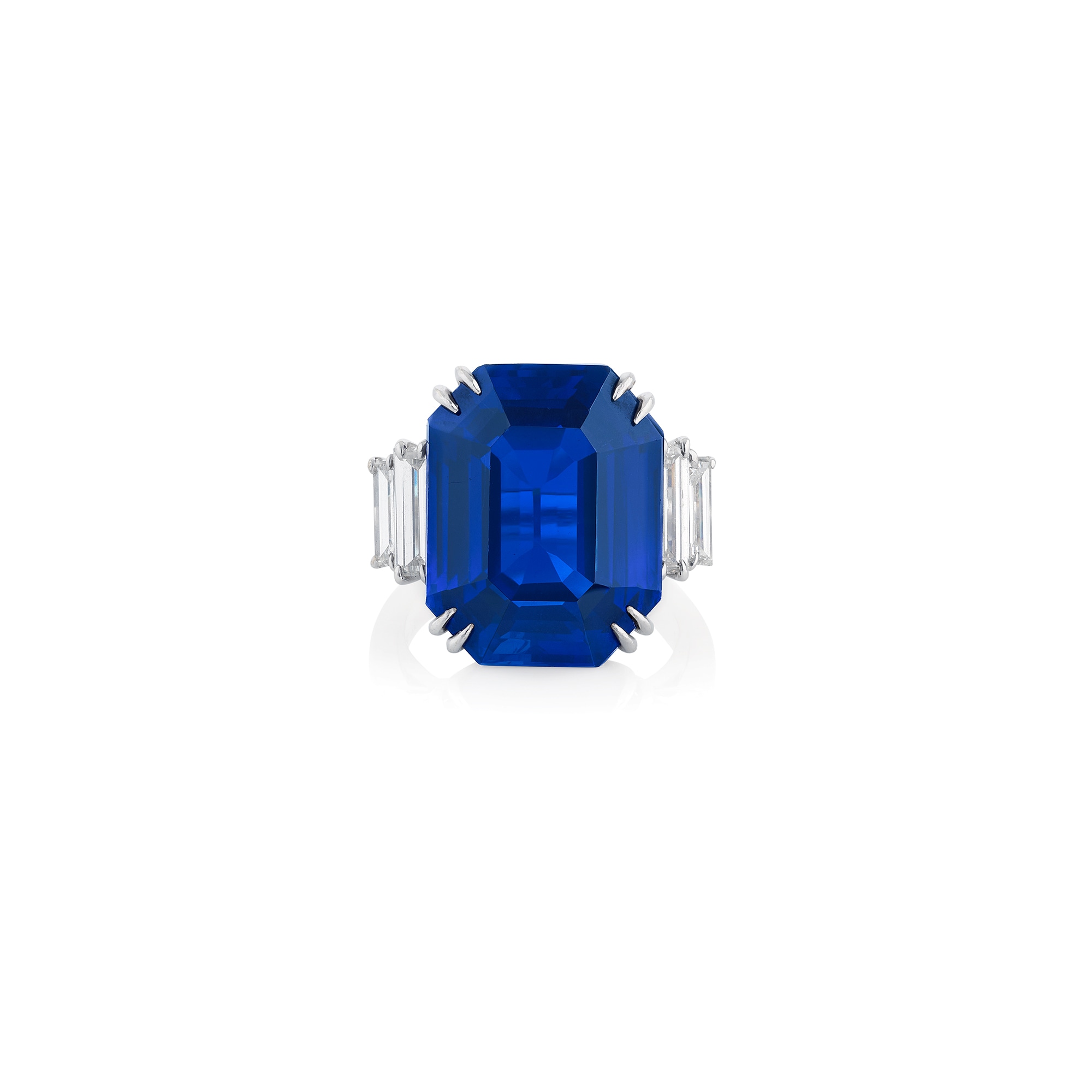 <p><em>Important Kashmir sapphire and diamond ring, weighing 18.09 carats</em></p>
