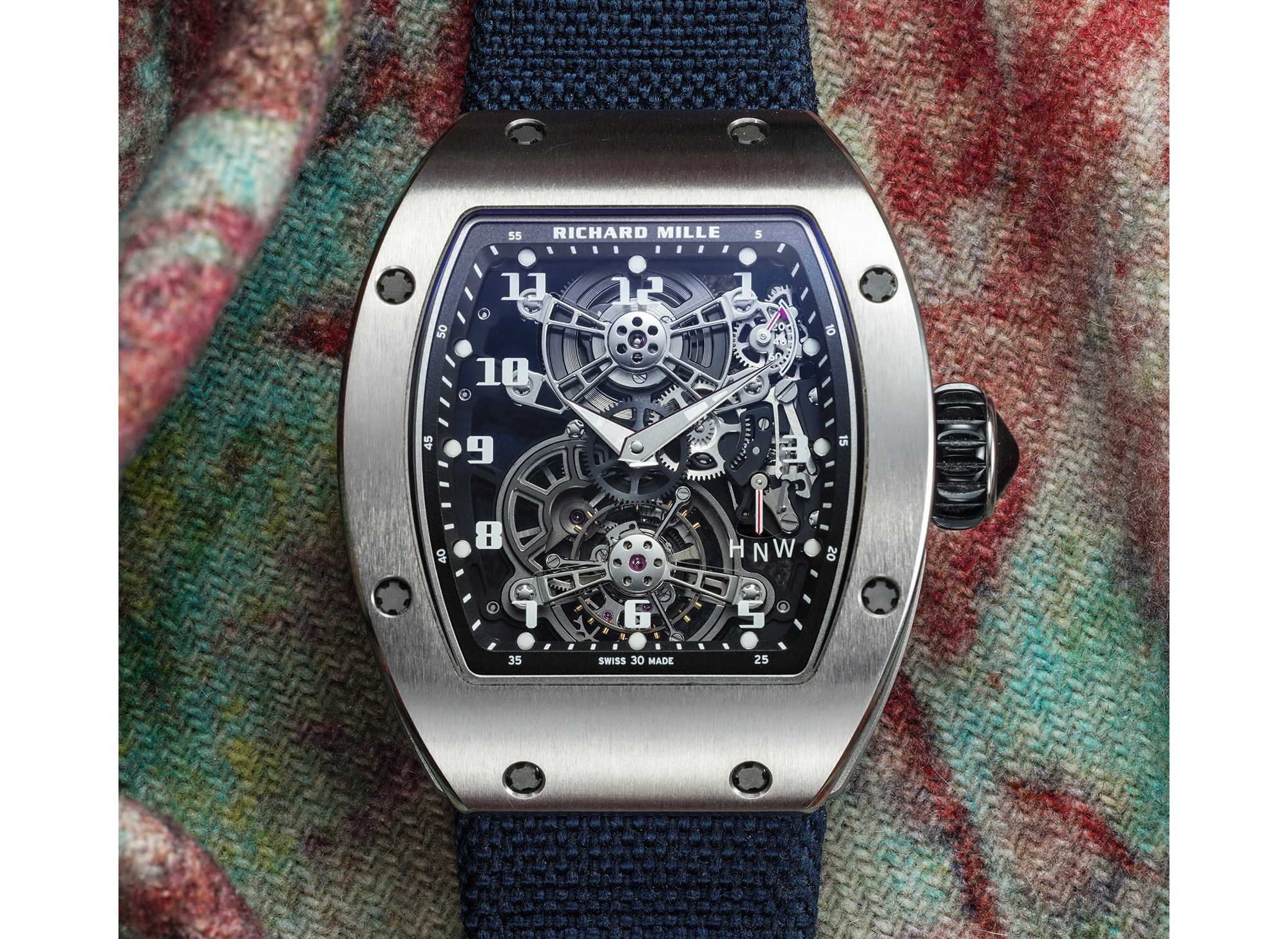 <p><strong>RICHARD MILLE</strong>&nbsp;<em>RM17-01. A highly rare and attractive titanium tourbillon wristwatch with power reserve, function indicator, warranty and presentation box,</em>&nbsp;circa 2021</p>
