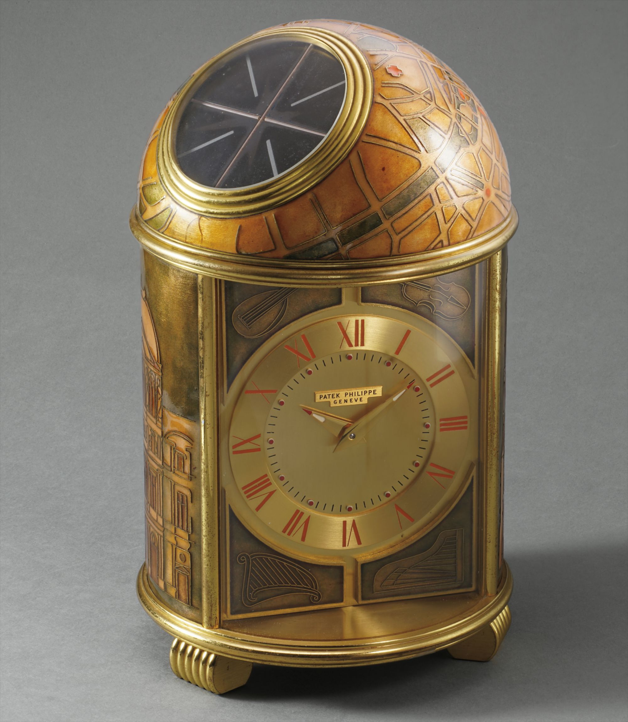 インテリア時計 PATEK PHILIPPE GNEVE CLOCK Patek Philippe Black Ebony Desk/Mantel Clock — Shreve, Crump