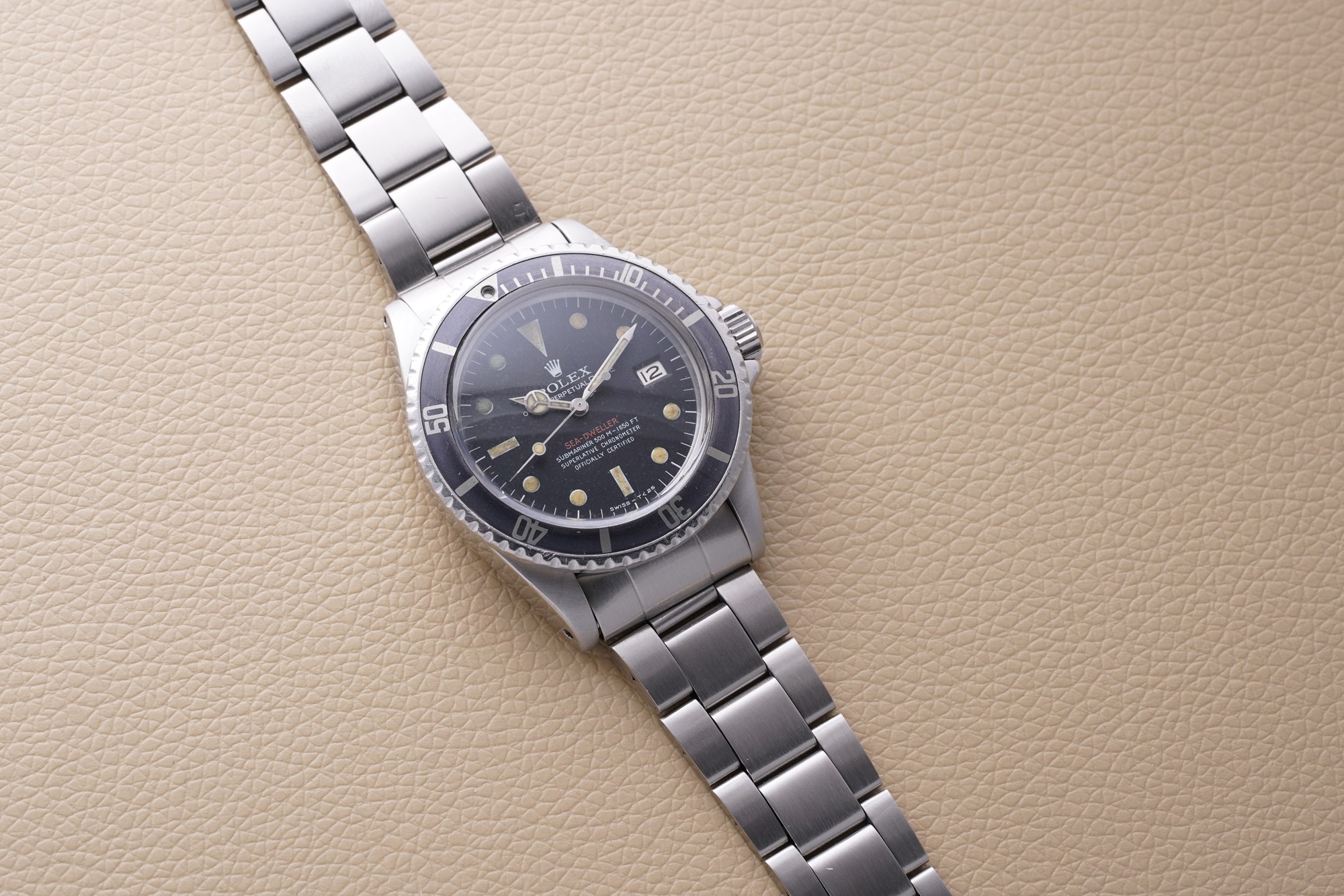 A Rolex Sea-Dweller reference 1665 prototype with 'single red' dial and no helium valve