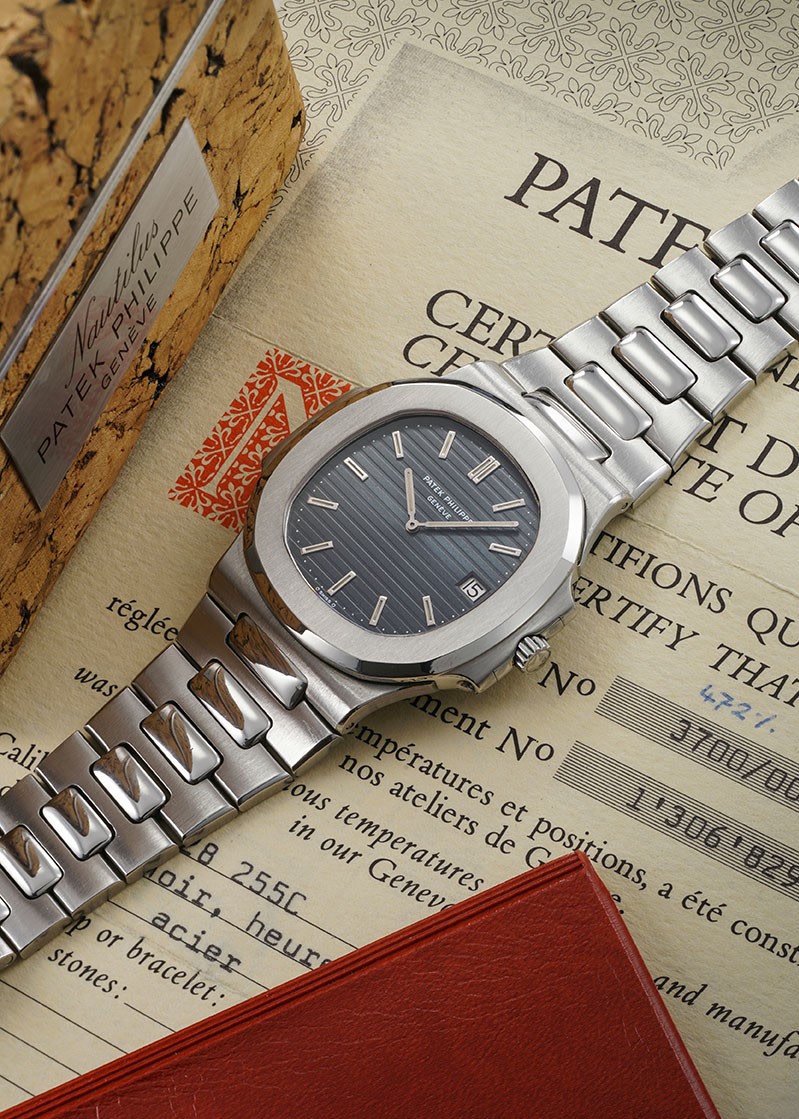 <p>A Patek Philippe Nautilus Reference 3700/1A, in stainless steel, with full accessories&nbsp;</p>
