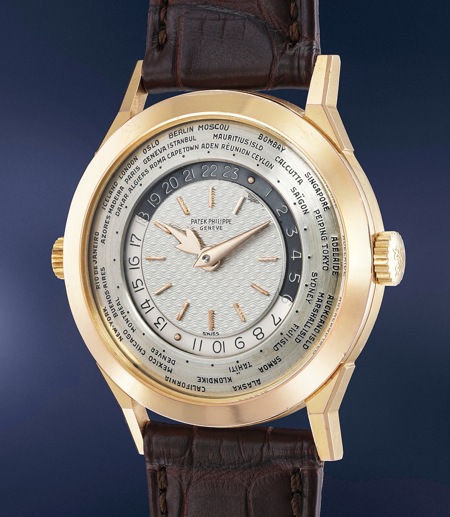 オマPatek Philippe Geneve 自動巻き PATEK PHILIPPE SELF-WINDING SKELETON WRISTWATCH REF. 3878J