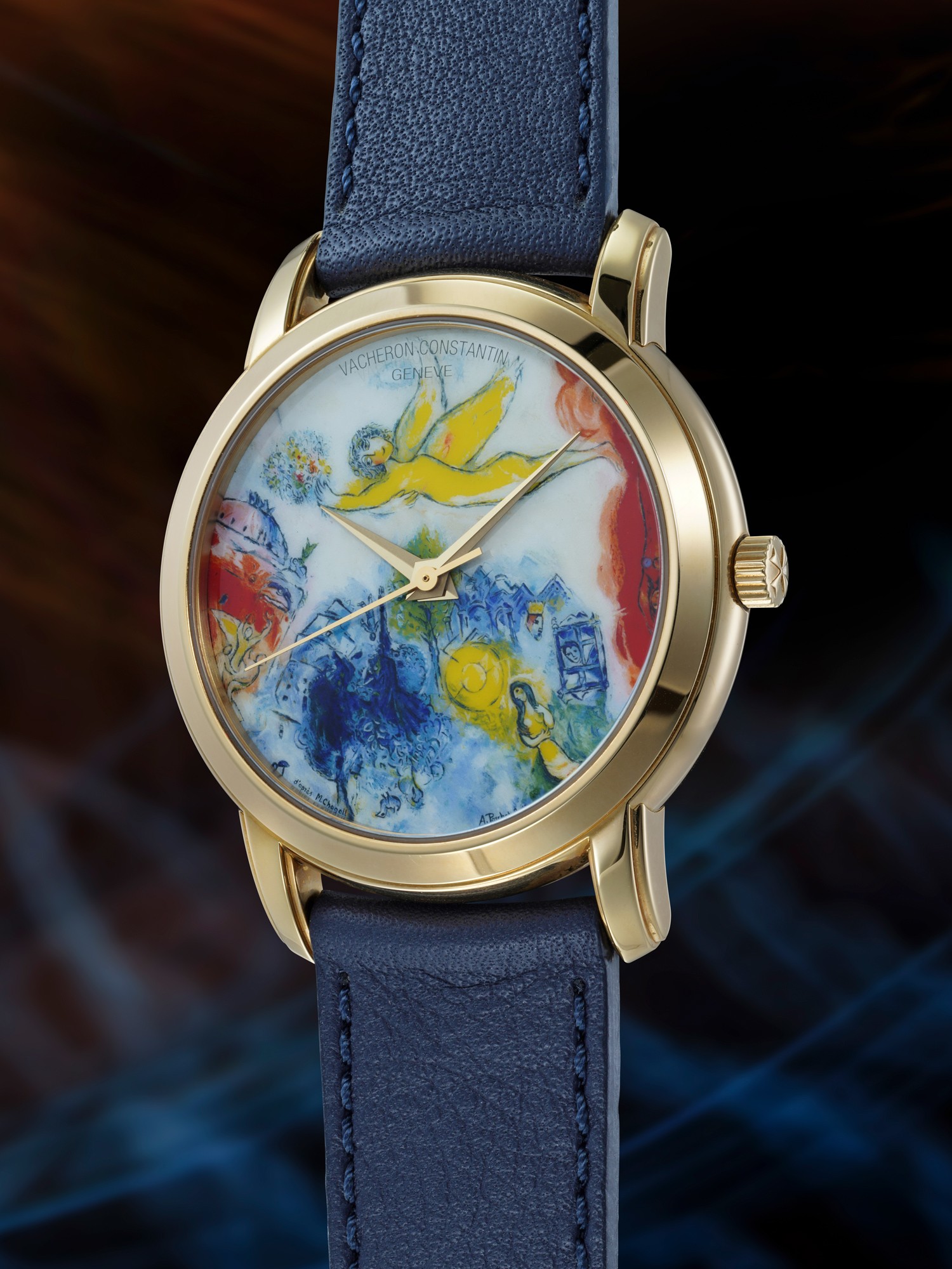 <p><strong>VACHERON CONSTANTIN</strong>&nbsp;<em>A unique and extraordinary wristwatch&nbsp;with polychrome enamel dial by Anita Porchet, in yellow gold</em></p>
