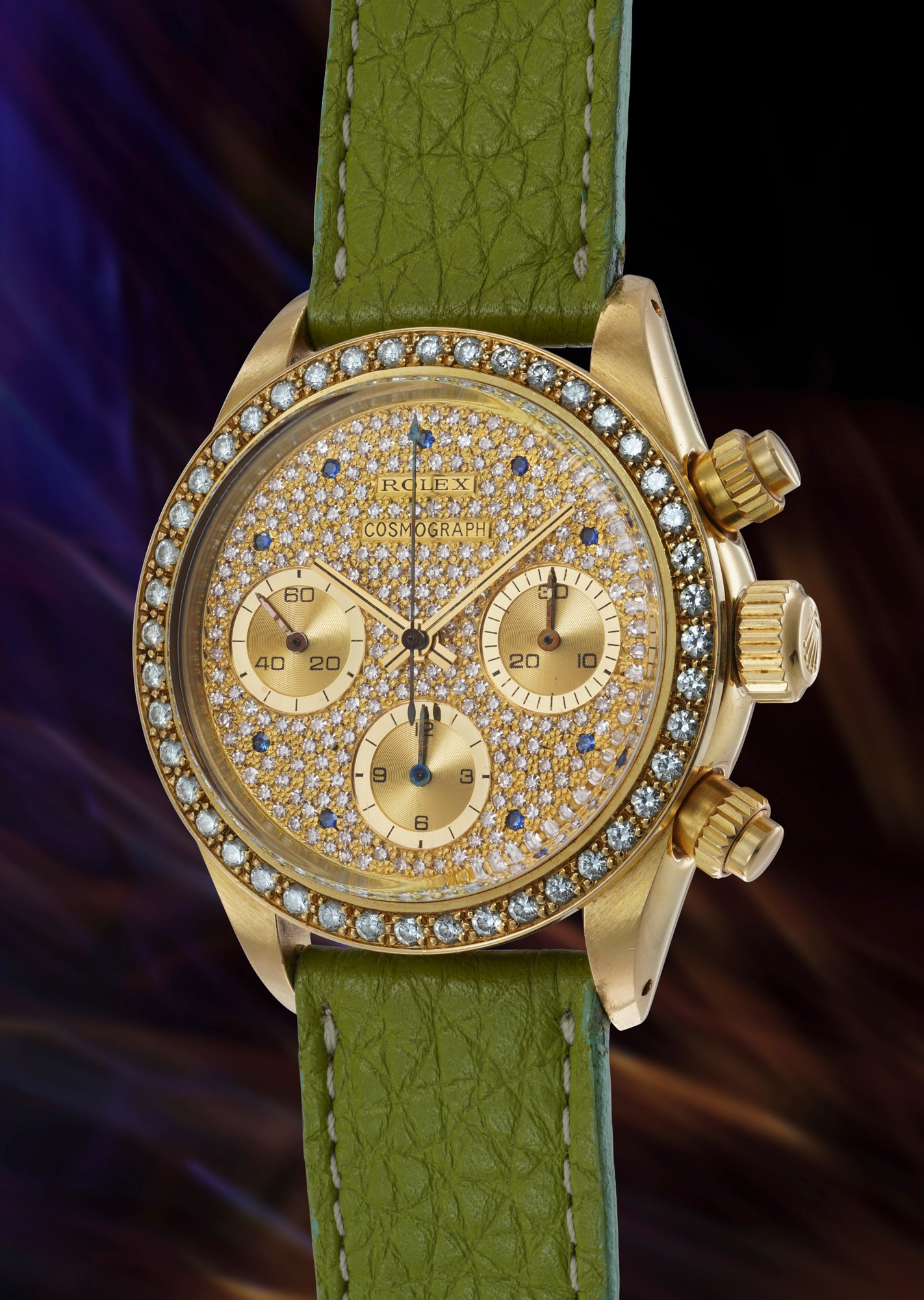 <p><strong>ROLEX</strong>&nbsp;<em>Cosmograph Daytona Ref. 6269 in yellow gold</em></p>
