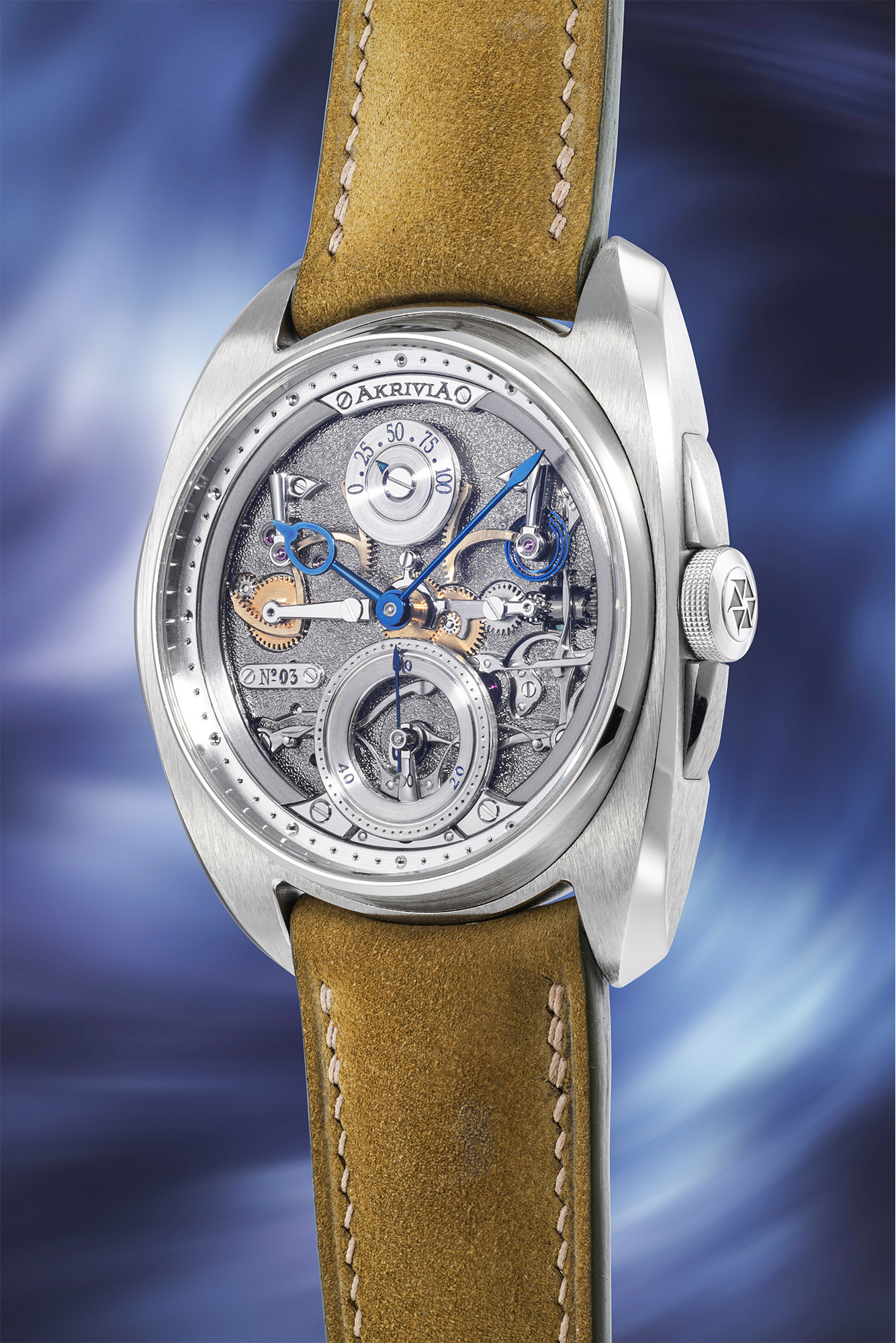 <p><strong>AKRIVIA</strong> <em>AK-06 in stainless steel. One of only 25 pieces made in this material,</em> CHF350,000&ndash;700,000</p>
