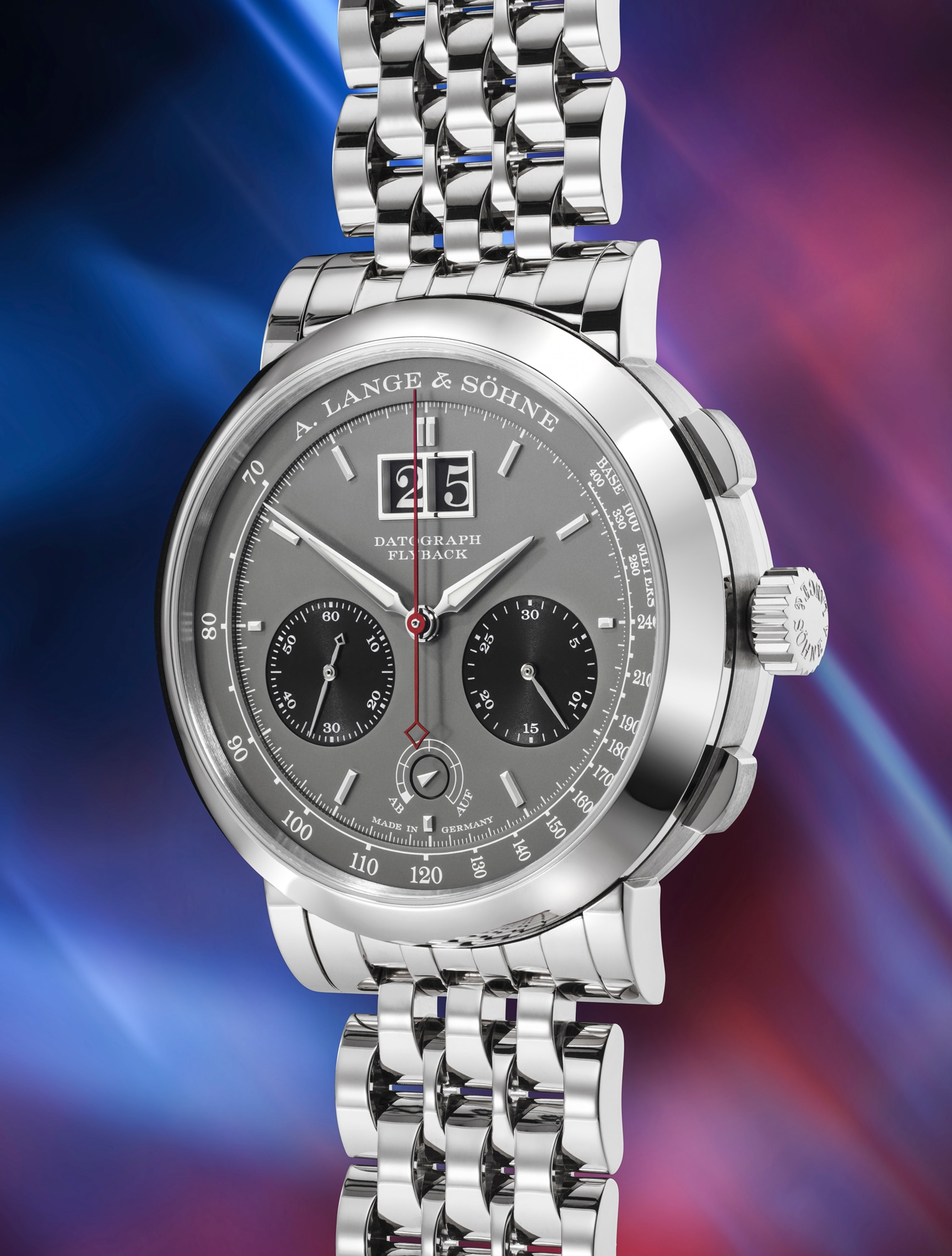 <p><strong>A. LANGE &amp; S&Ouml;HNE</strong>&nbsp;<em>Pi&egrave;ce unique</em>&nbsp;<em>DATOGRAPH UP/DOWN &ldquo;Hampton Court Edition&rdquo; in white-gold</em></p>
