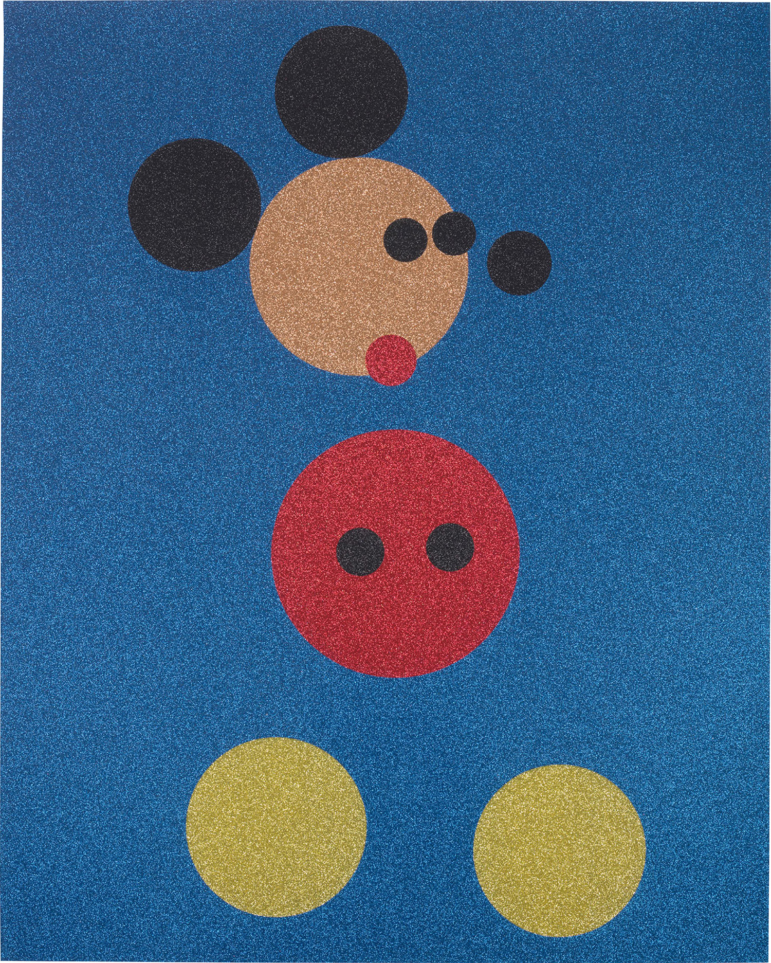 <p>Damien Hirst, <em>Mickey (Blue Glitter)</em>,&nbsp;2016</p>
