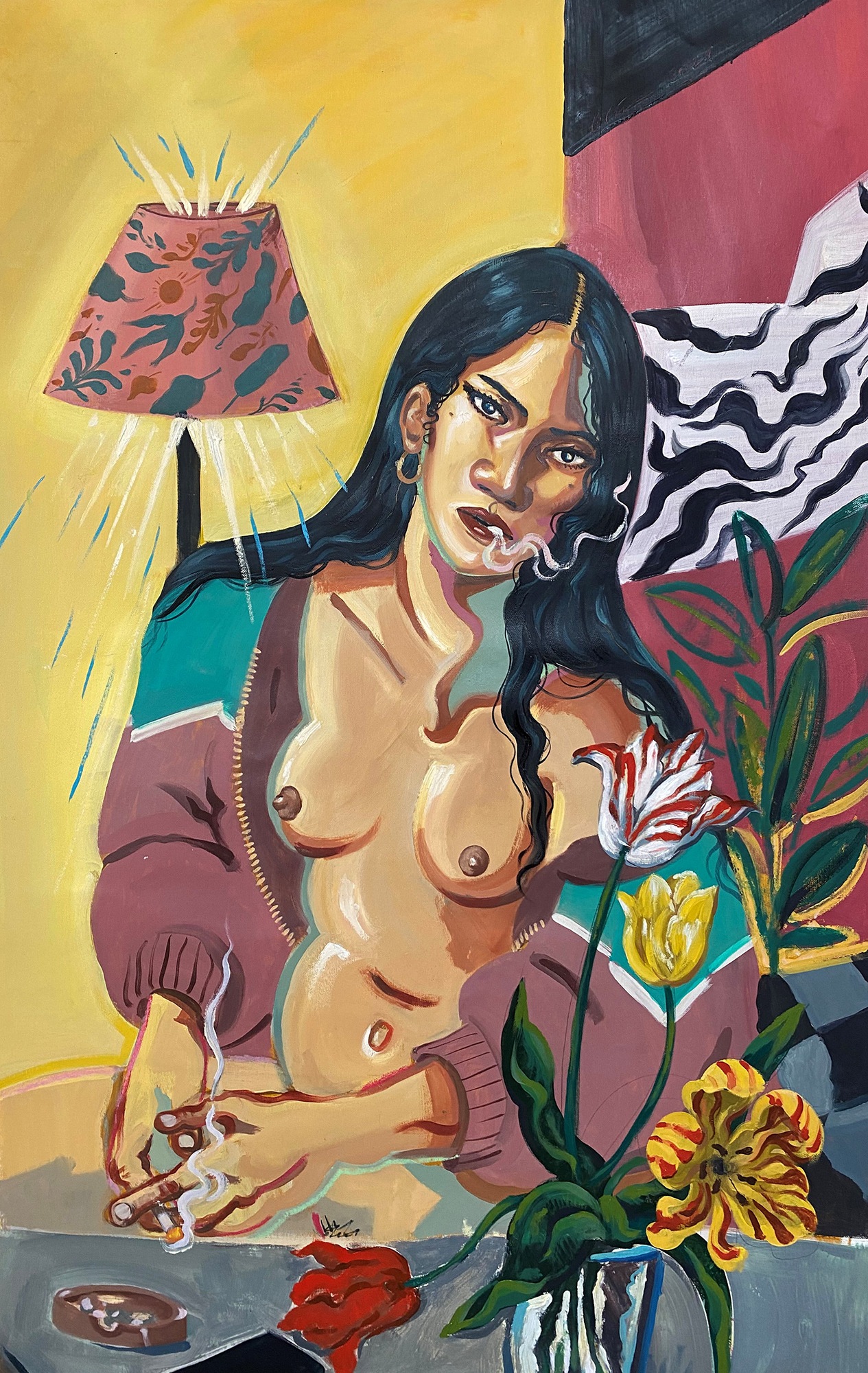 <p><strong>GIORGIO CELIN</strong> <em>Figure with Flowers</em>, 2021</p>