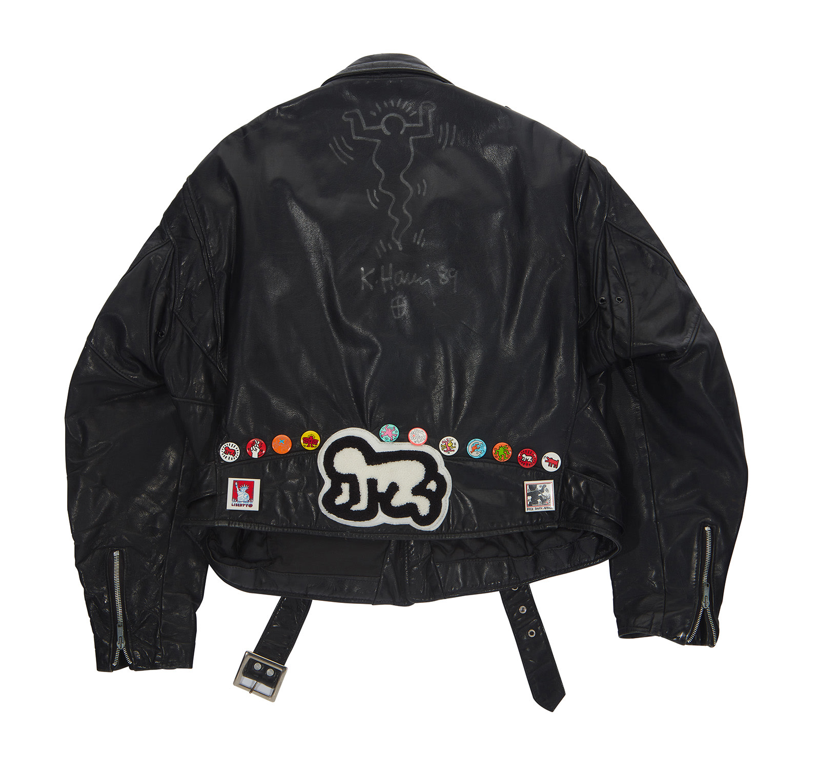 <p><strong>KEITH HARING</strong>, <em>Schott Motorcycle Jacket, </em>1989</p>