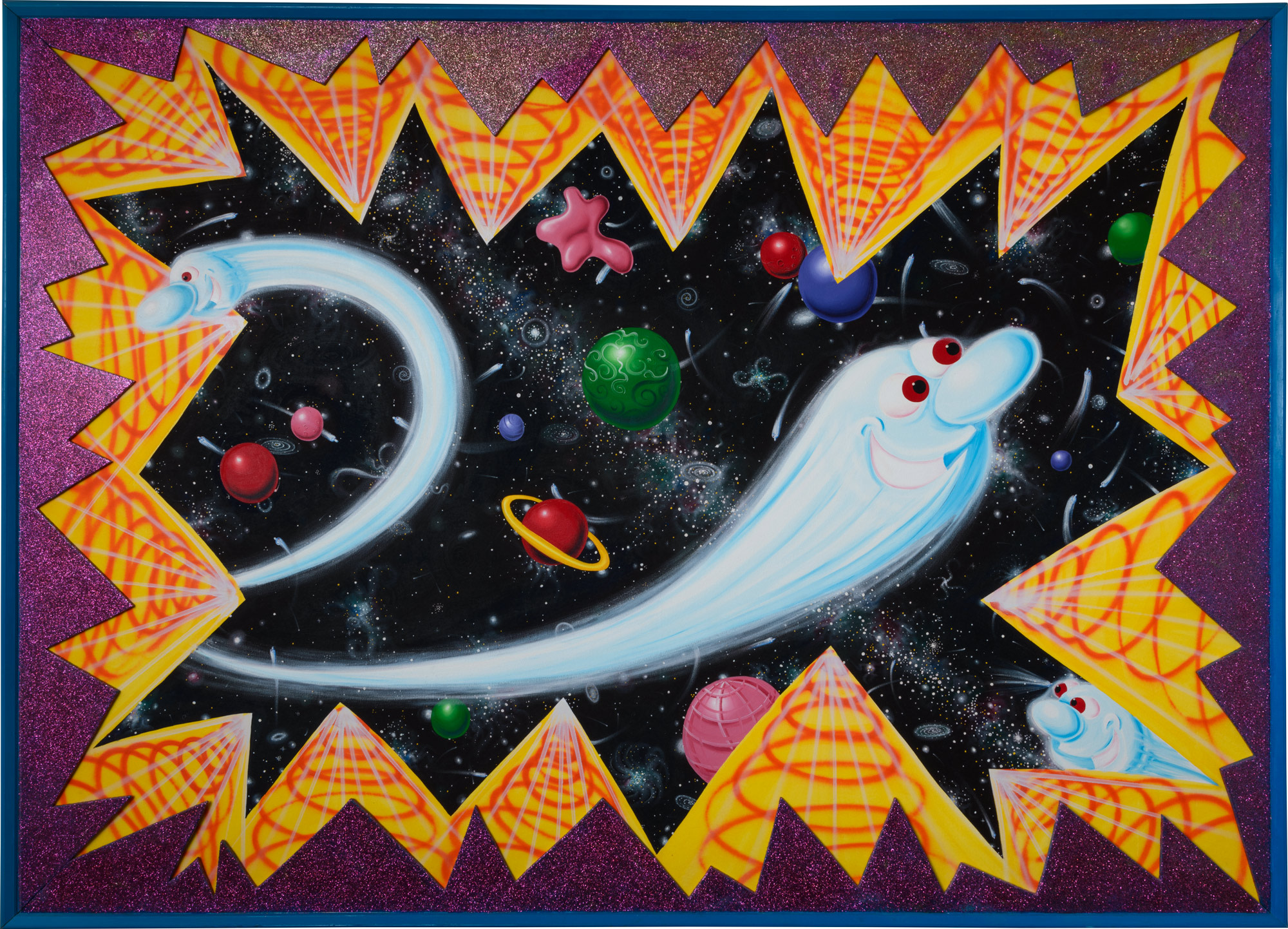 <p><strong>KENNY SCHARF</strong> <em>Cometa Festa D&#39;Halley</em>, 1986</p>
