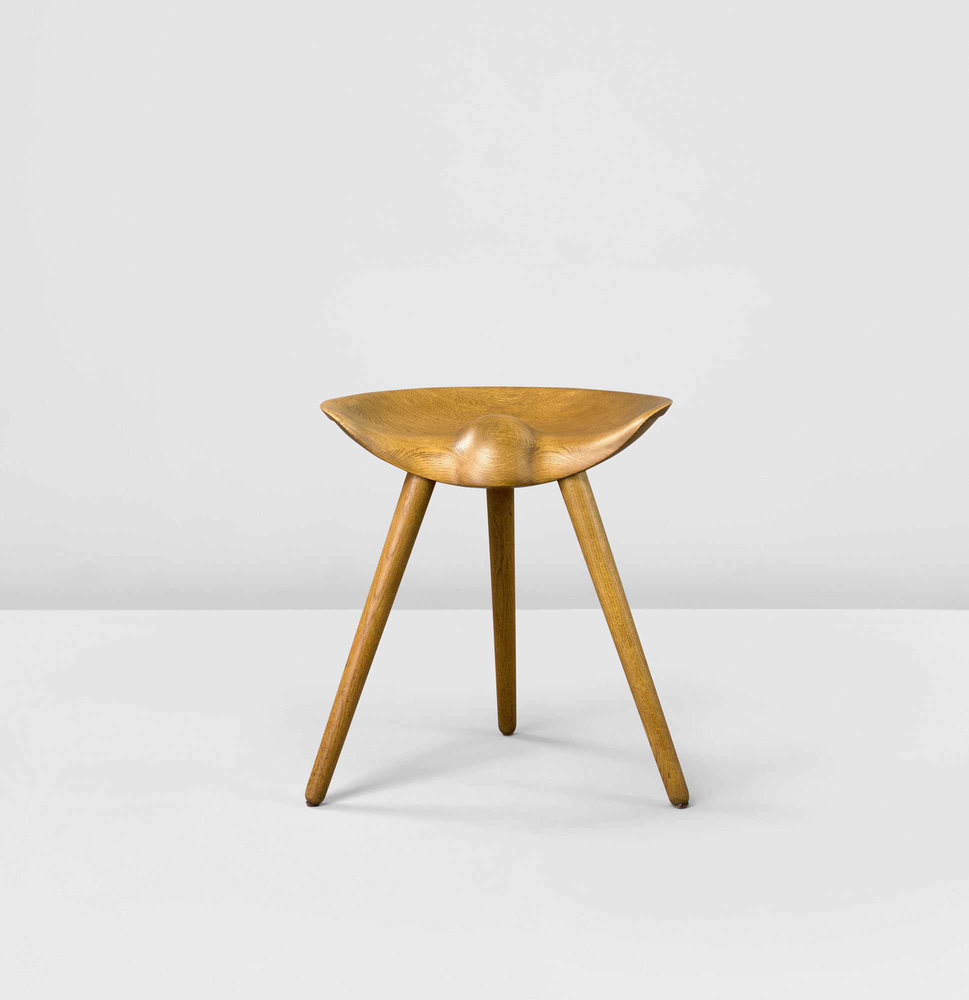 <p><strong>MOGENS LASSEN</strong>&nbsp;<em>Stool, Executed by cabinetmaker K. Thomsen, Denmark,</em>&nbsp;circa 1942</p>
