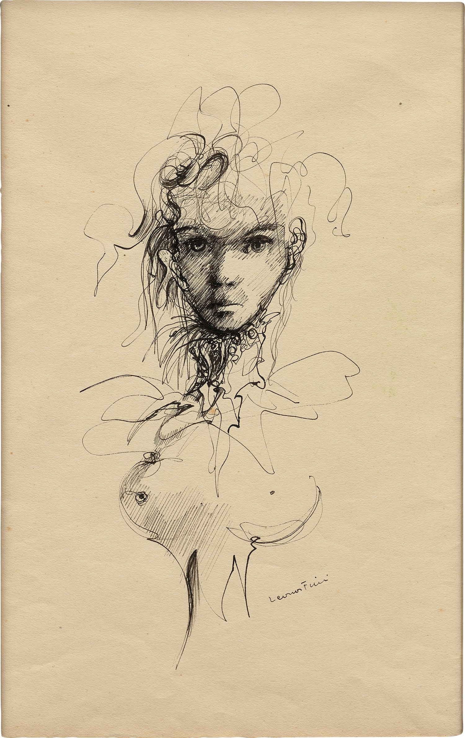 Leonor Fini, Untitled (Self-Portrait)