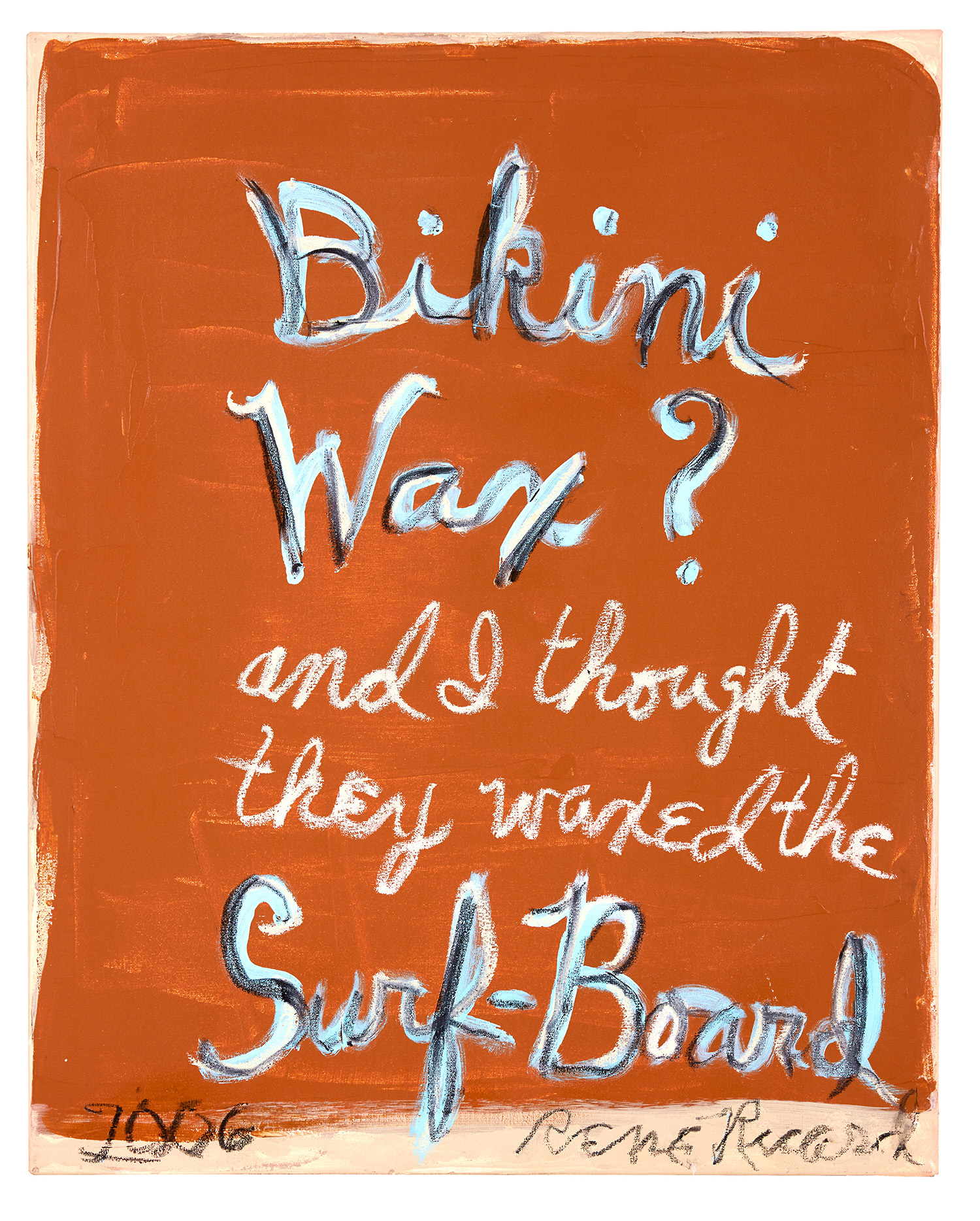Rene Ricard, Untitled: Bikini Wax