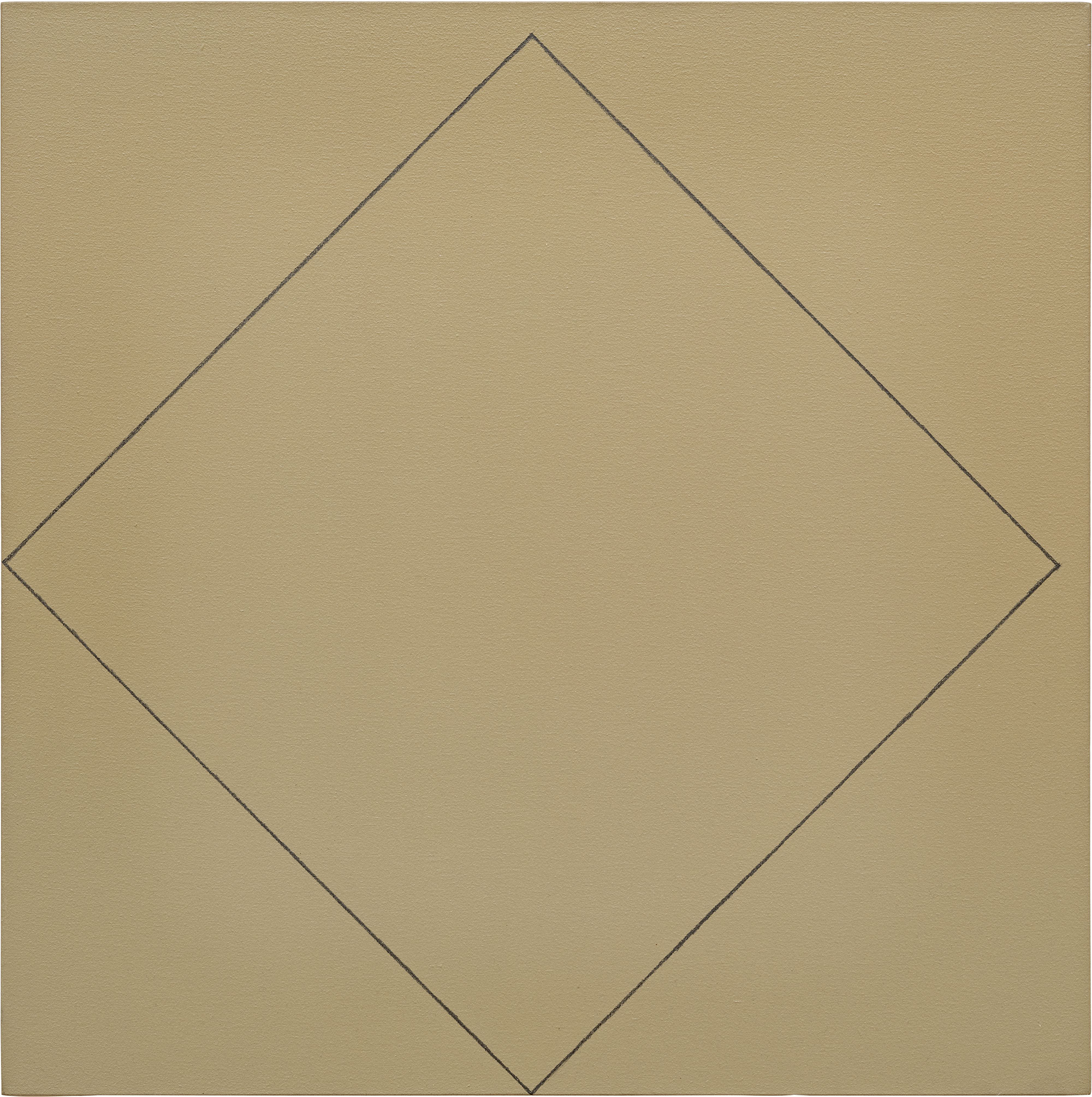 <p><strong>ROBERT MANGOLD</strong> <em>Square within a Square (warm-grey),</em> 1974</p>