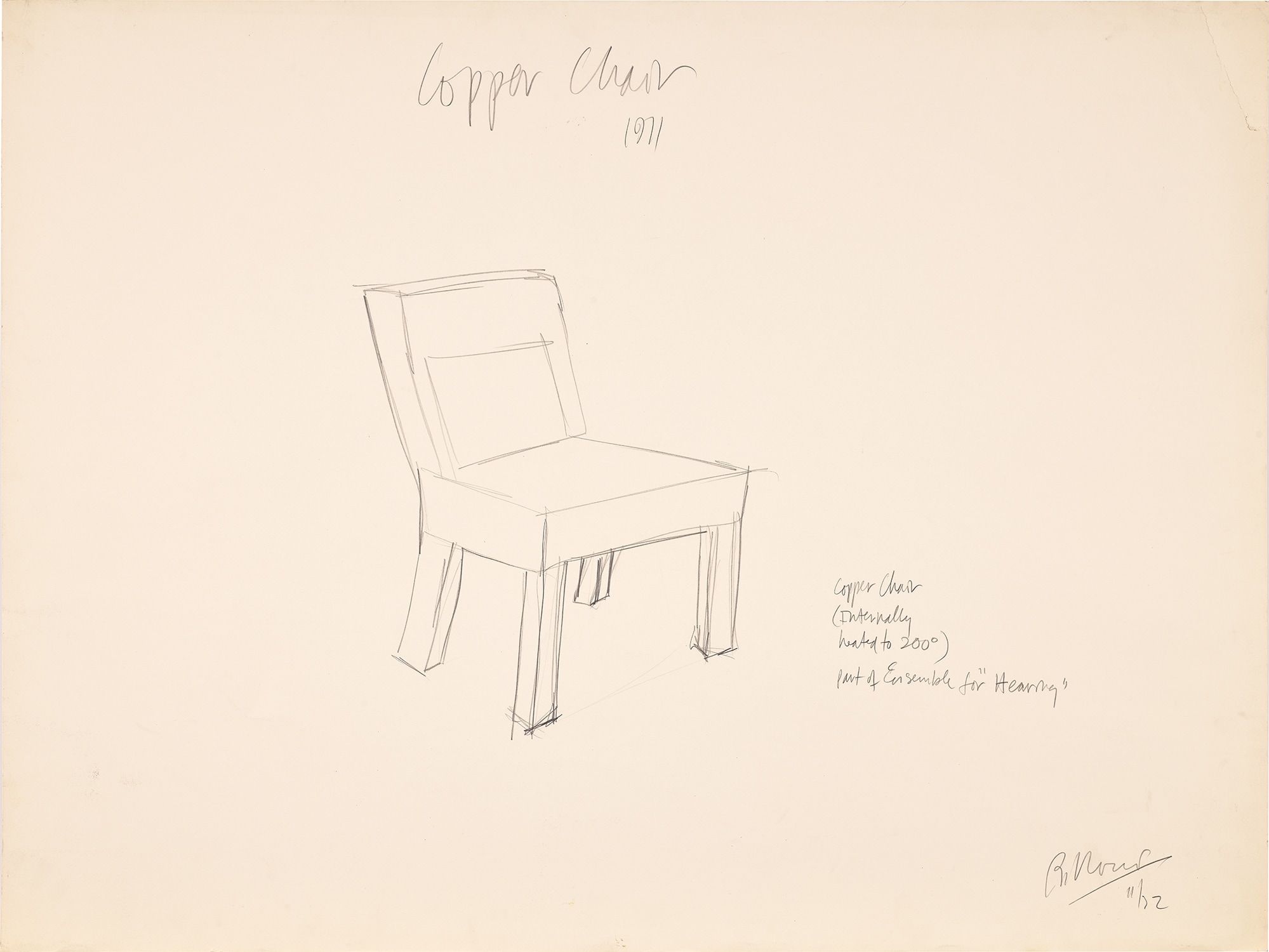 Robert Morris, Copper Chair 1971
