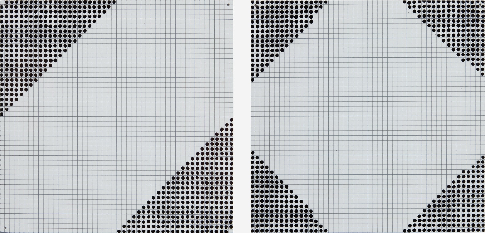 <p><strong>JENNIFER BARTLETT</strong>&nbsp;<em>BLACK 6&quot; SQUARES SERIES #6,&nbsp;</em>1972</p>
