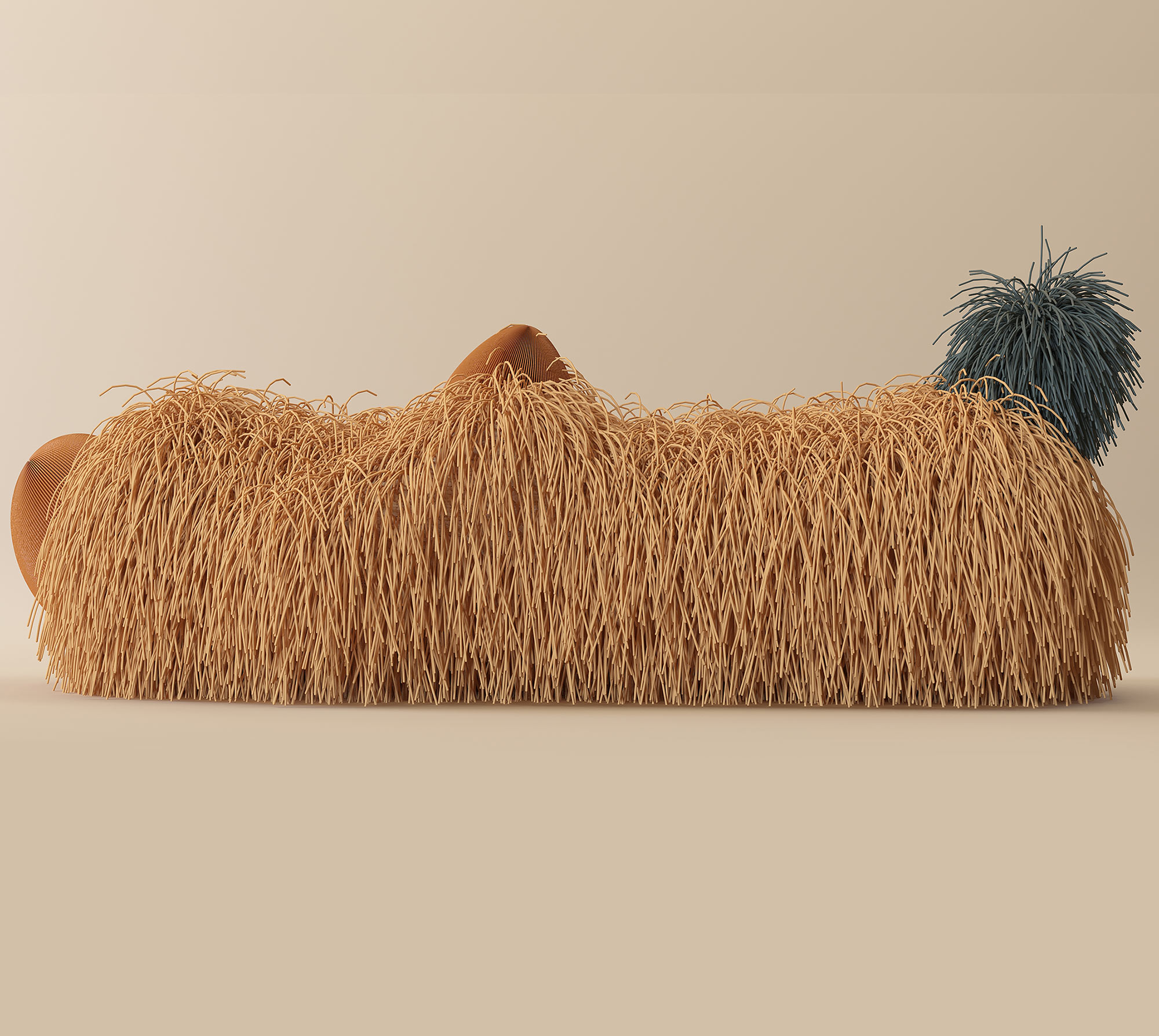 <p><strong>KHALED EL MAYS</strong> <em>Fauna Bench,</em> 2019</p>
