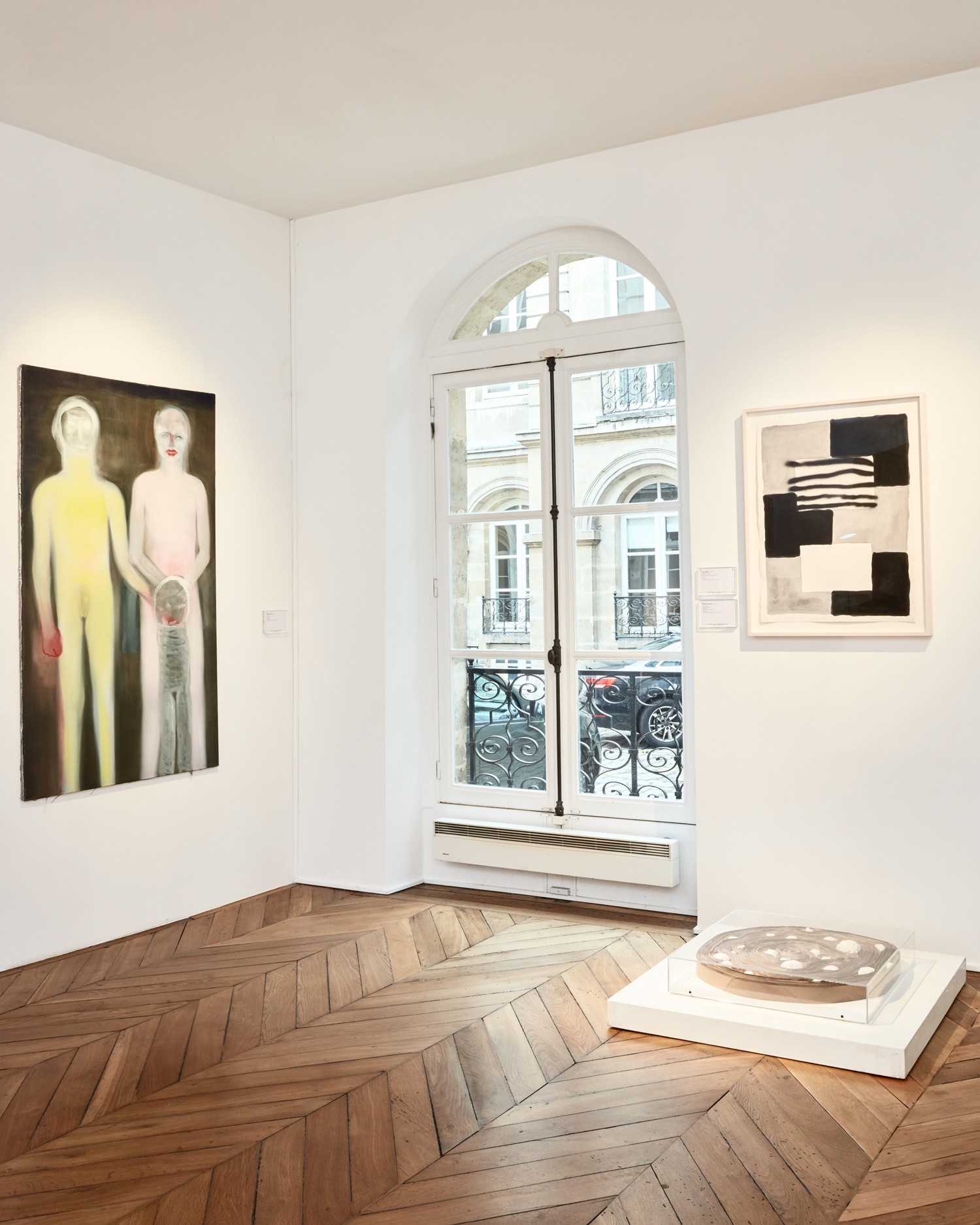 <p>Works by Miriam Cahn, Sean Scully and Michel Francois</p>