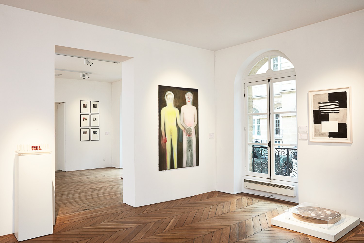 <p>Works by Jean-Pierre Raynaud, Elaine Sturtevant, Miriam Cahn, Sean Scully and Michel Francois</p>