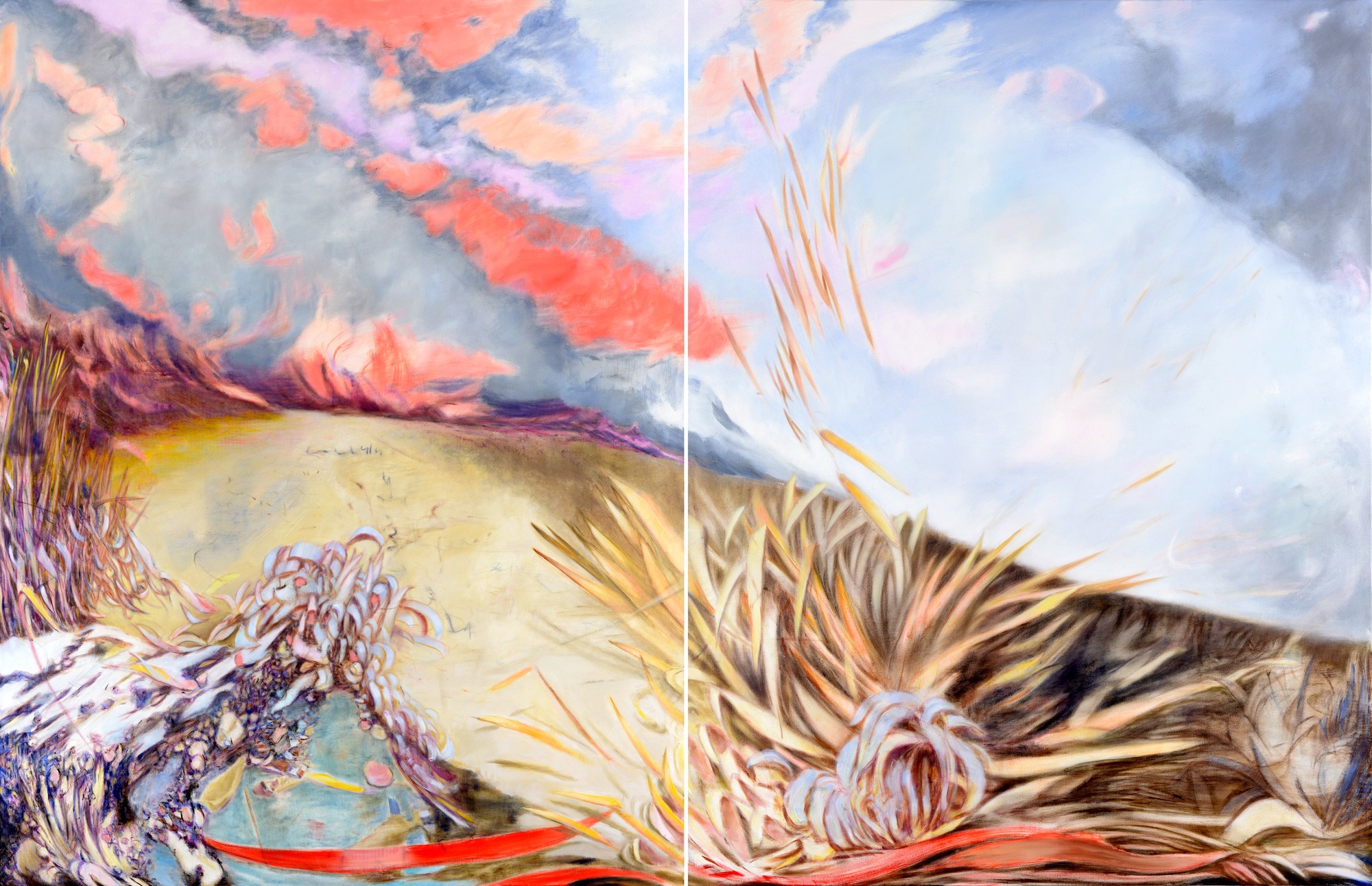 <p><strong>MARIA SAINZ RUEDA</strong> <em>Verkündigung Annunciation Diptych</em>, 2022</p>