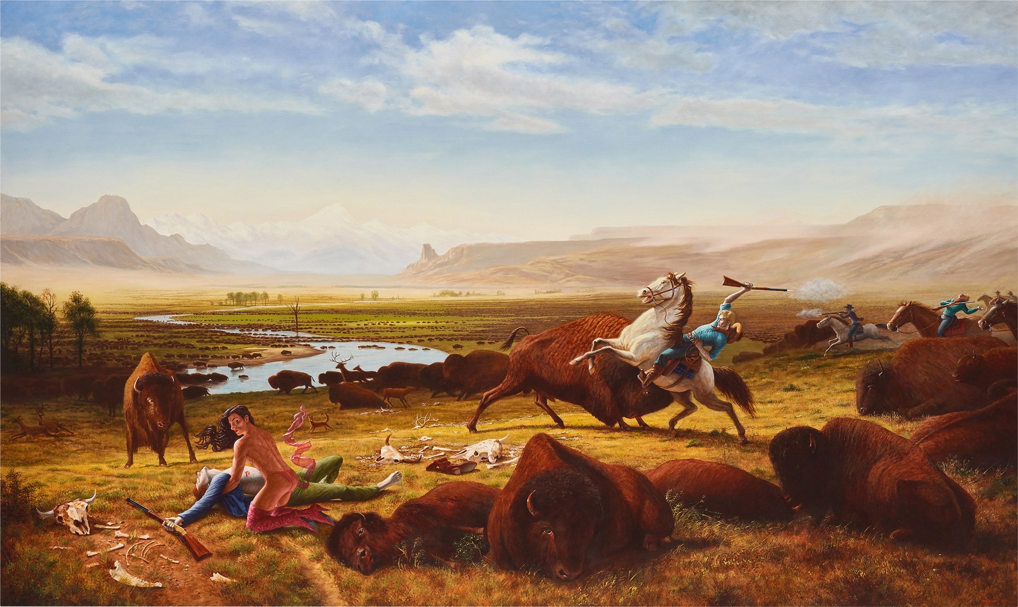 <p><strong>KENT MONKMAN</strong>&nbsp;<em>Death of Adonis</em>, 2010</p>
