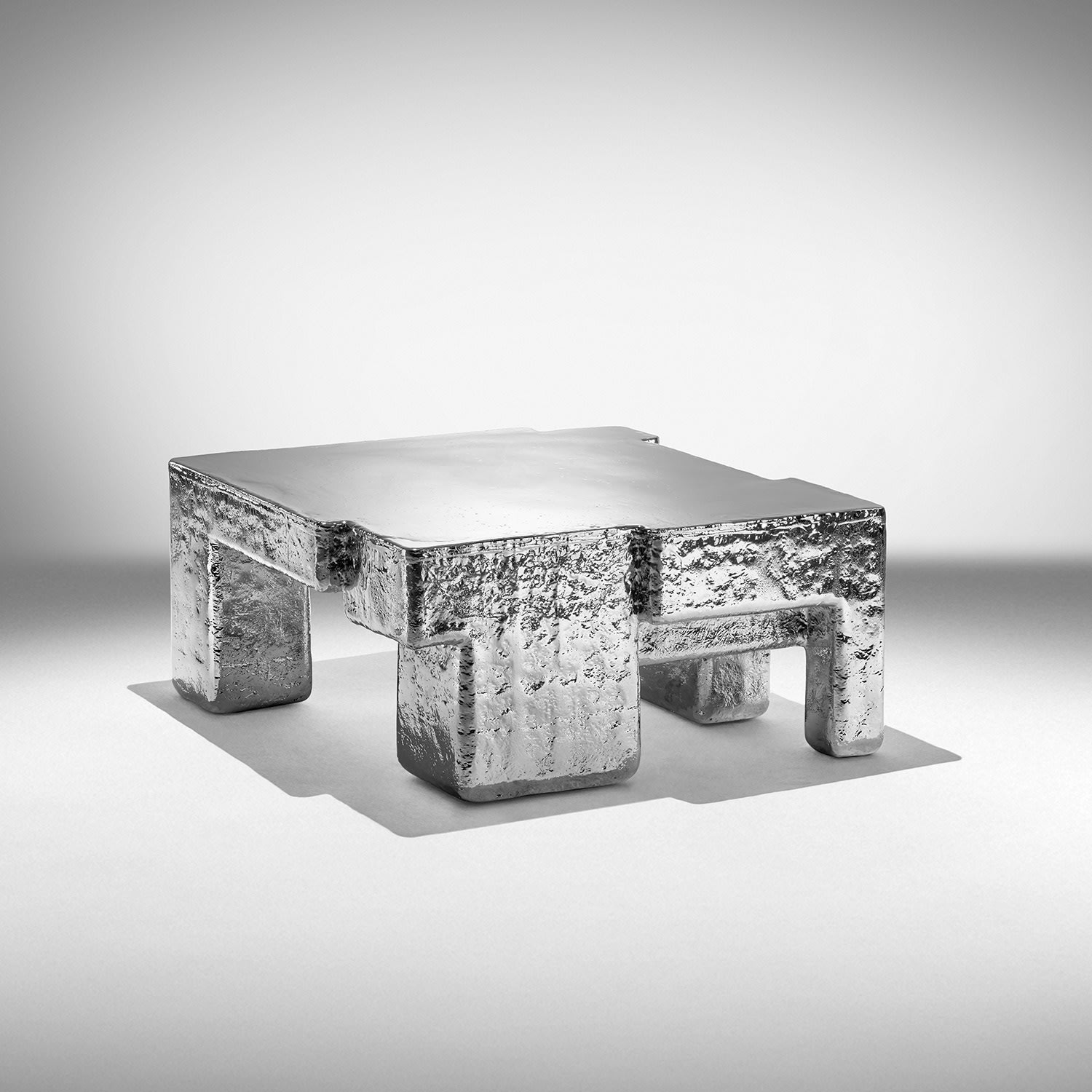 Studio Nucleo, "Metal Fossil" coffee table