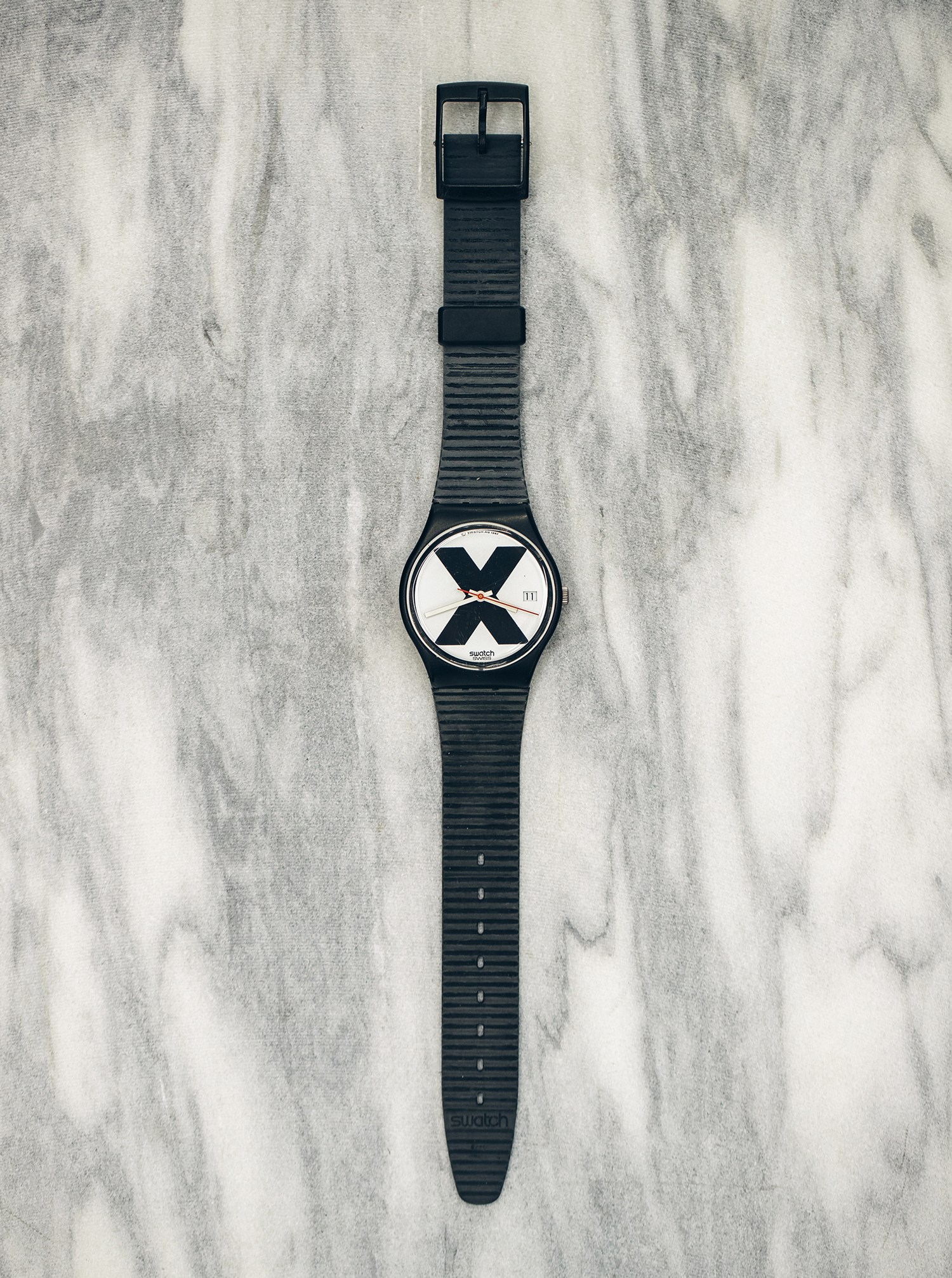 <p><strong>SWATCH </strong><em>X-Rated GB406, </em>1987</p>
