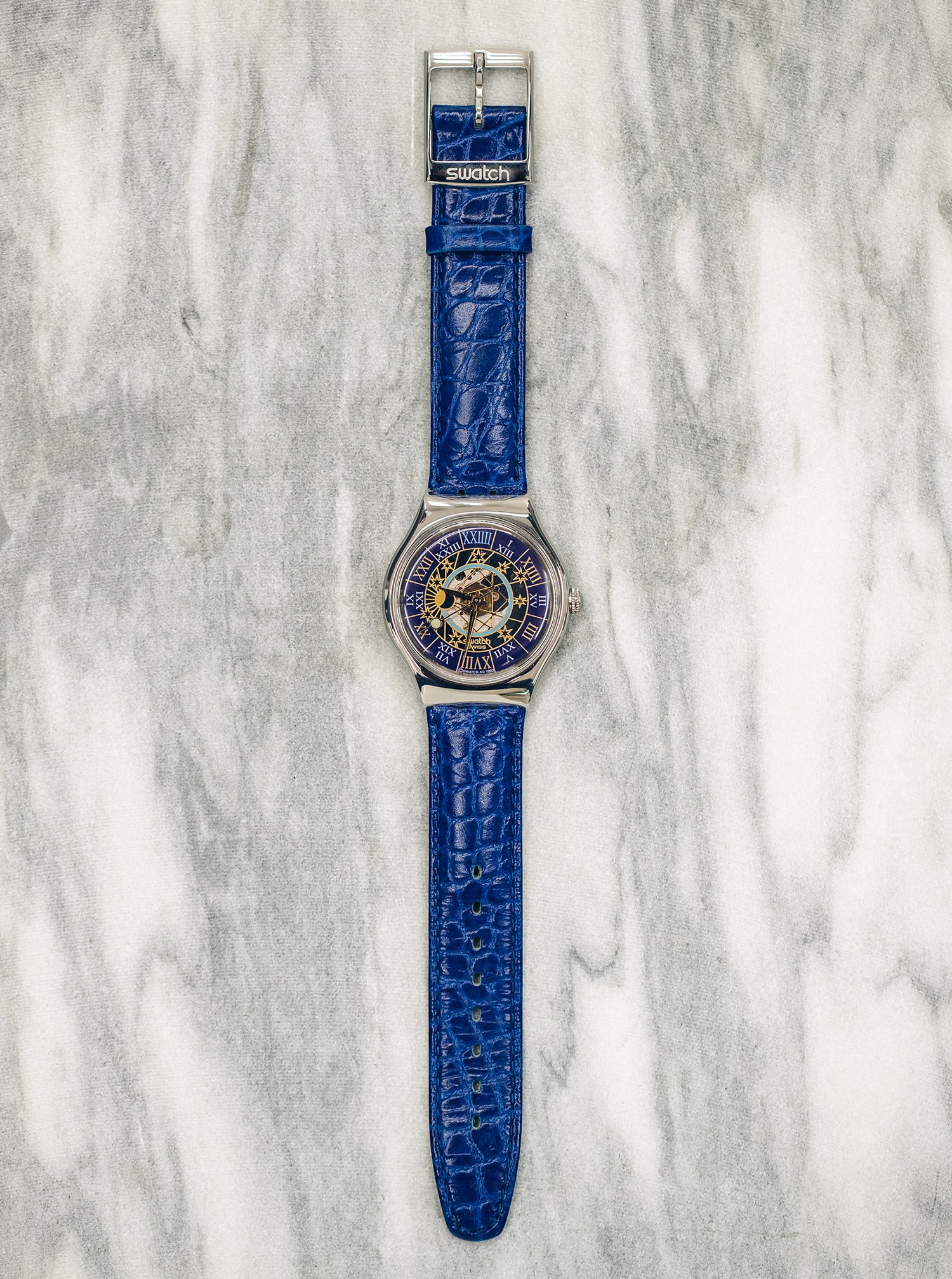 <p><strong>SWATCH</strong> <em>Tresor Magique SAZ10</em>, 1993</p>
