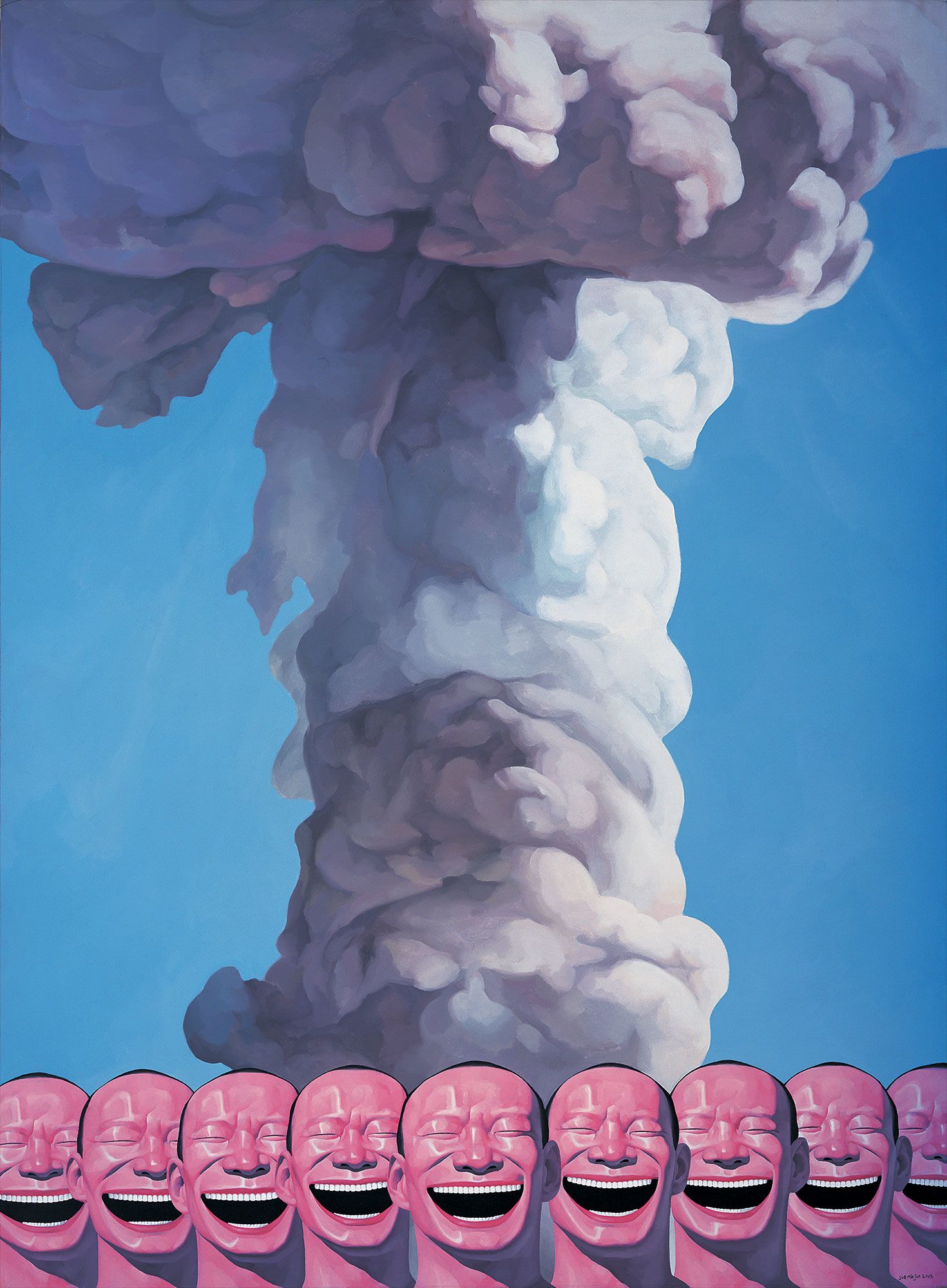 <b>YUE MINJUN </b><i>Mushroom Cloud</i>, 2002