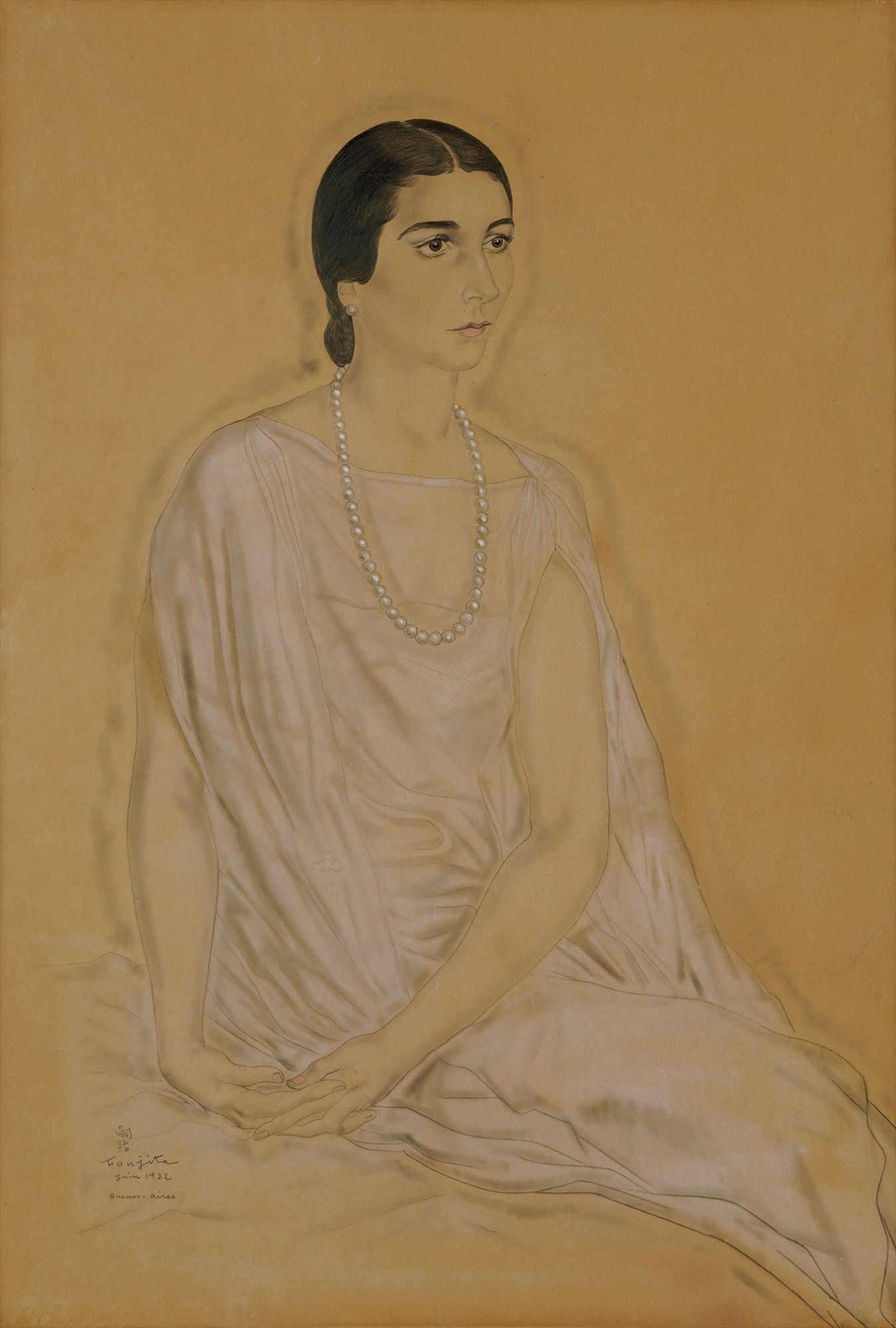 <b>L&#201;ONARD-TSUGUHARU FOUJITA</b> <i>Portrait de Femme</i>, 1932<br />