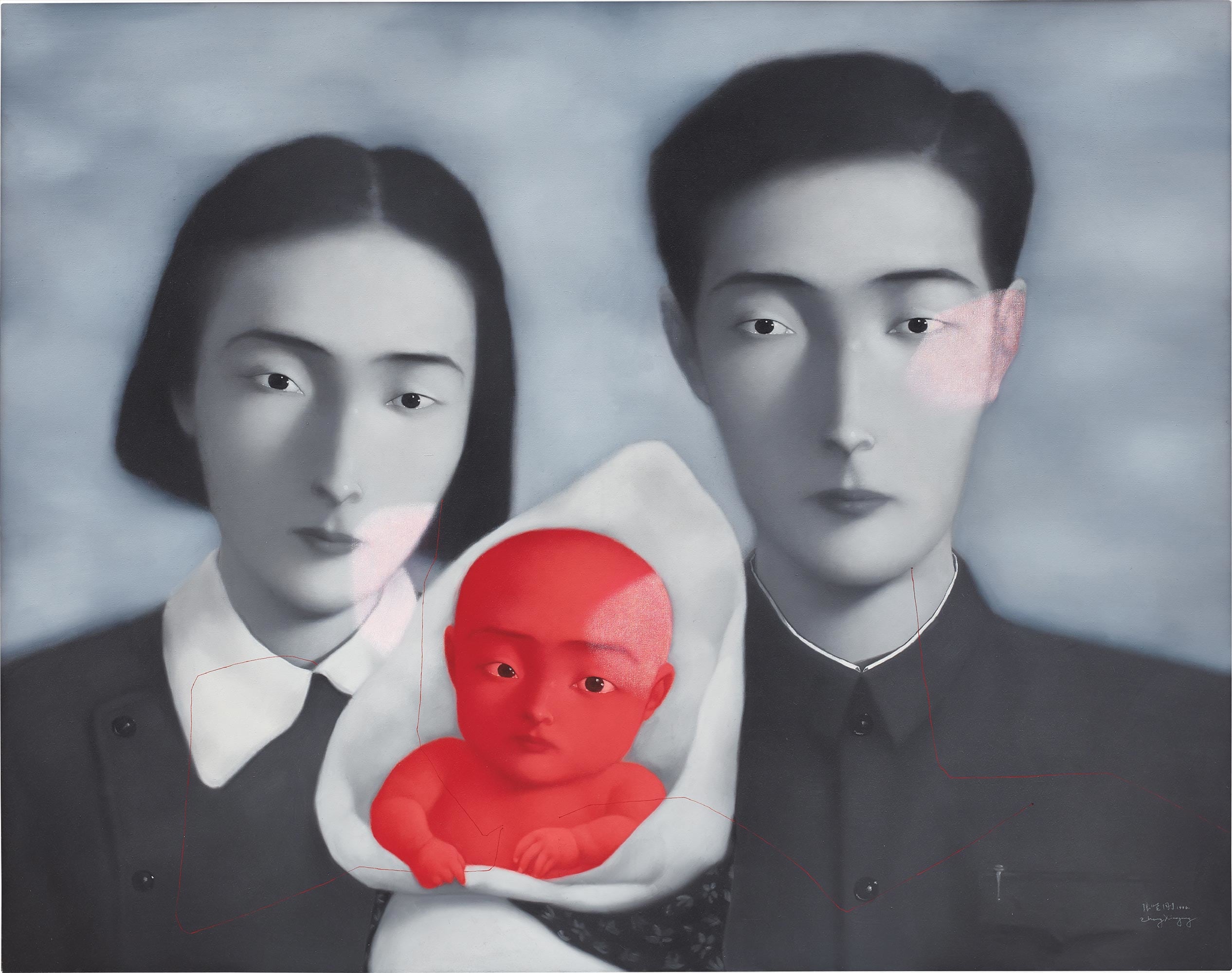 <b>ZHANG XIAOGANG </b><i>Bloodline: Big Family No.9</i>, 1996