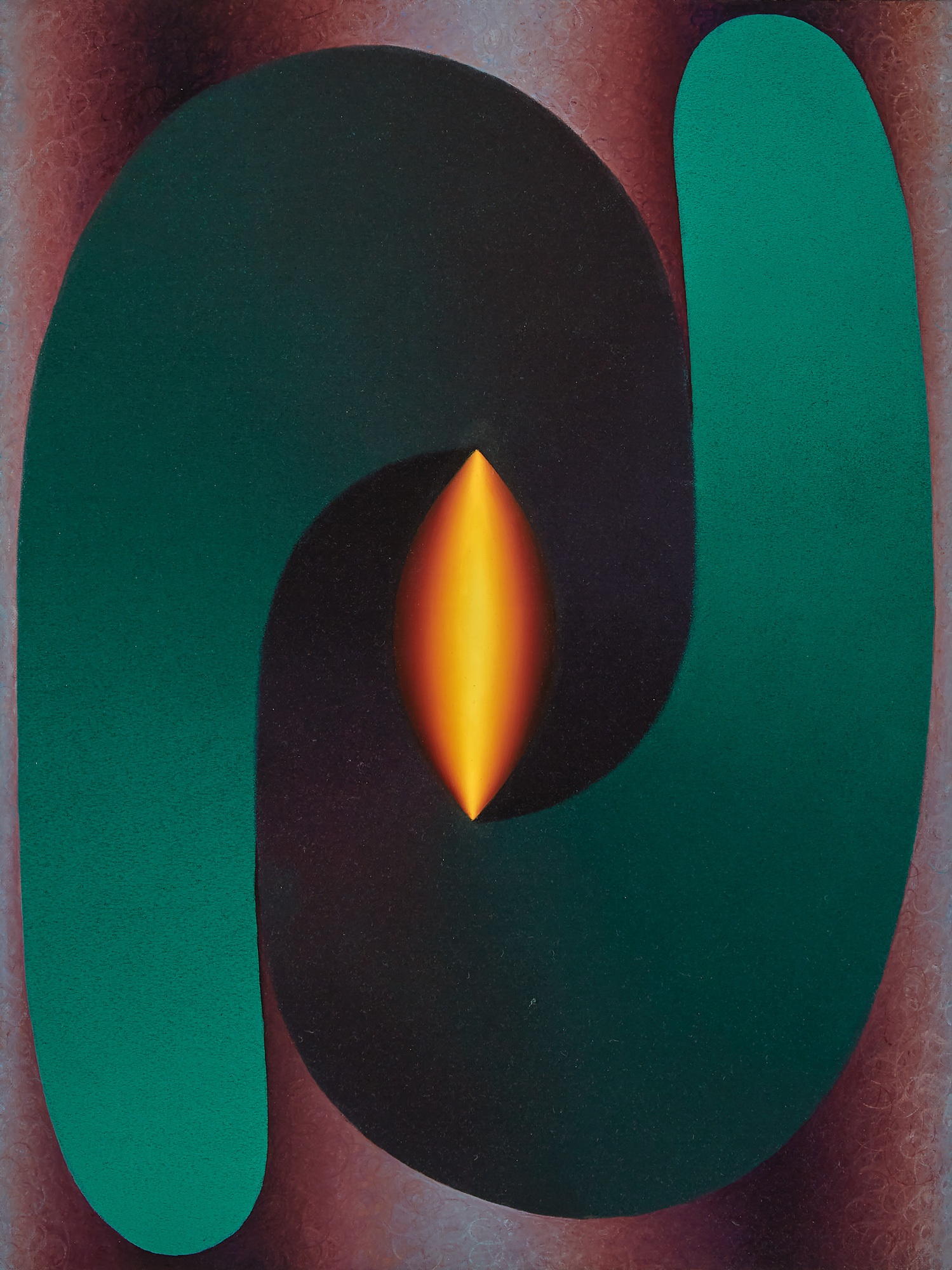 <p><strong>LOIE HOLLOWELL</strong> <em>Linked Lingam in Green/Teal, Purple, Yellow, Blue,</em> 2016</p>