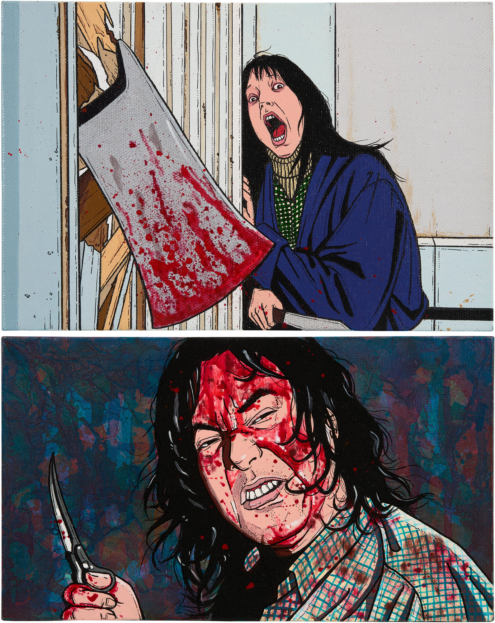 <p><strong>CHEN FEI </strong><em>Two works: (i) Infected Series - Ebola Virus; (ii) Victim Series - The Shining</em>, 2020</p>