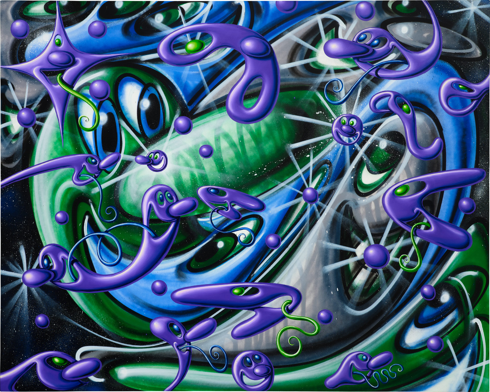 <p><strong>KENNY SCHARF</strong> <em>Quark</em>, 2021</p>