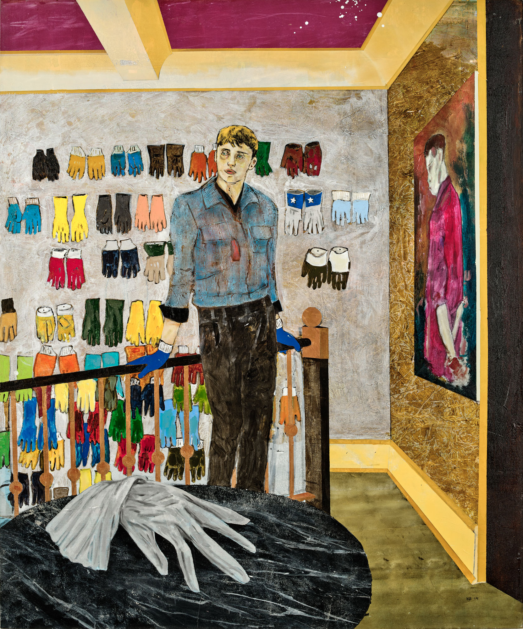 <p><strong>HERNAN BAS</strong> <em>Case Study (Harvey, Palmist/glove collector)</em>, 2014</p>

