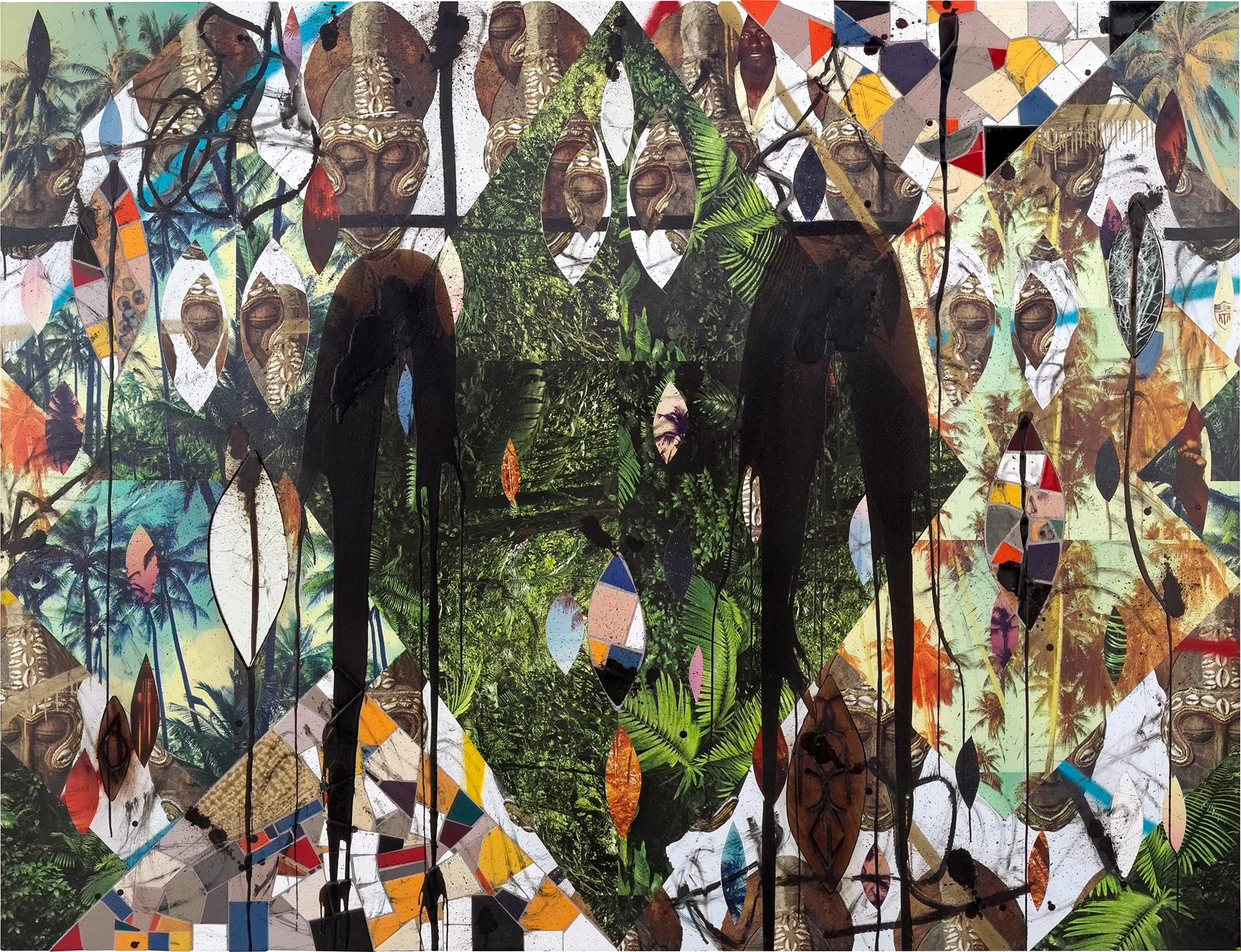 <p><strong>RASHID JOHNSON</strong> <em>Untitled Escape Collage</em>, 2017</p>
