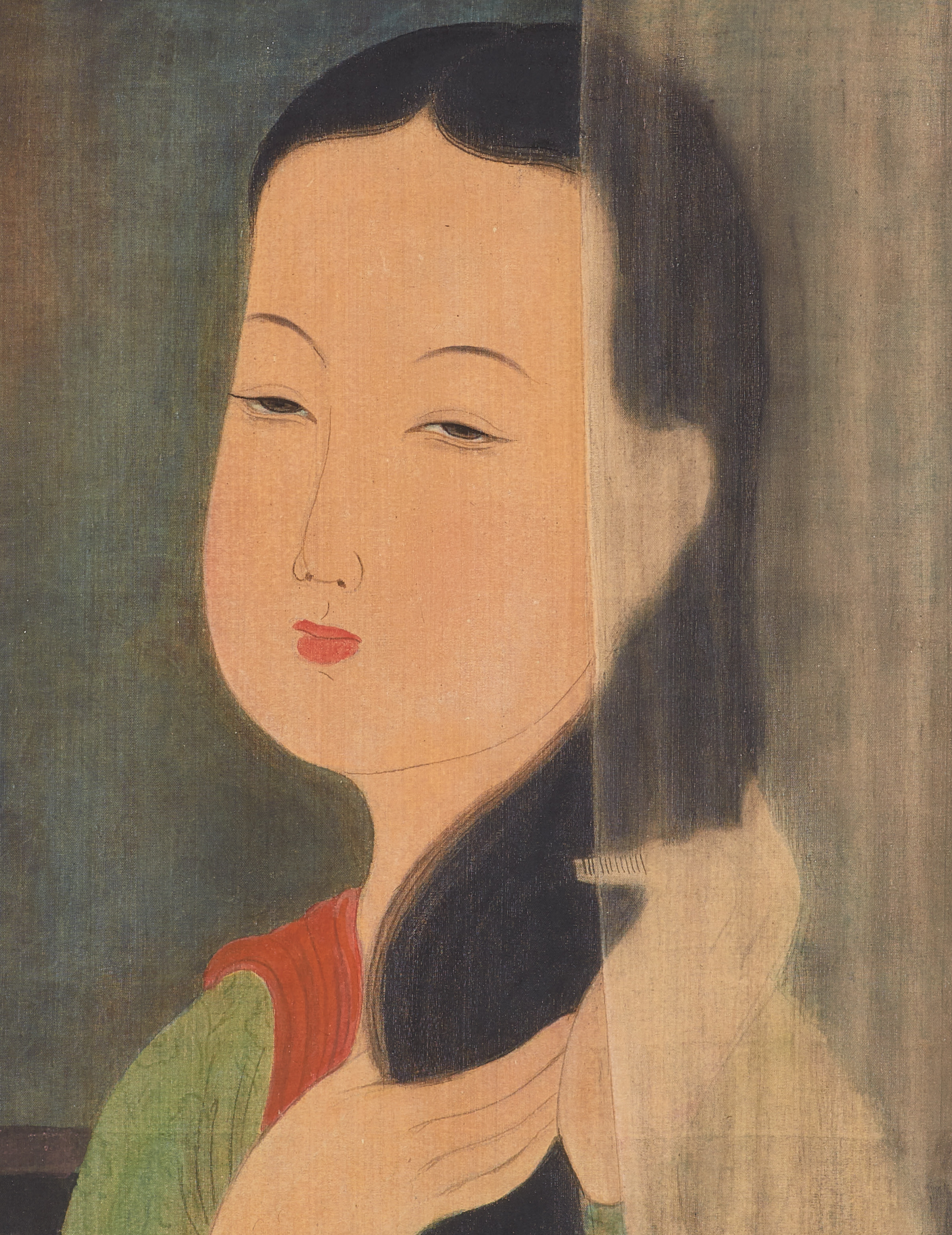 <b>MAI TRUNG TH? </b><i>Lady Combing Hair</i>, 1943