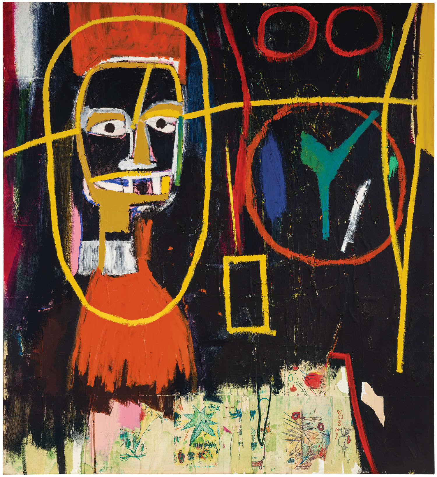 <p><strong>JEAN-MICHEL BASQUIAT&nbsp;</strong><em>Ancient Scientist</em>, 1984 &copy; The Estate of Jean-Michel Basquiat/ ADAGP, Paris/ARS, New York 2020</p>
