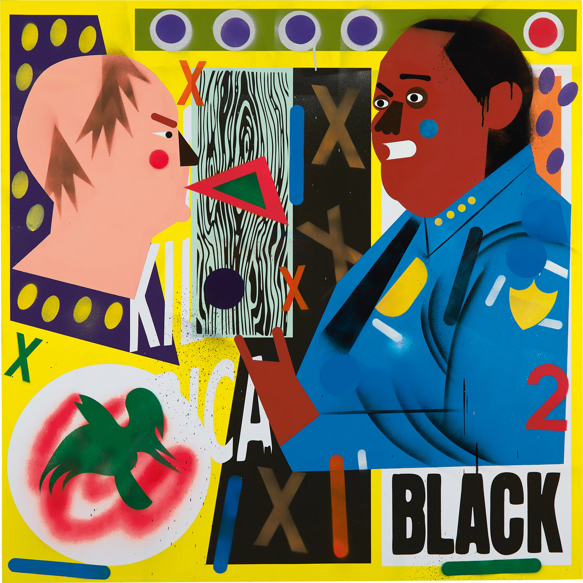 <p><strong>NINA CHANEL ABNEY </strong><em>Untitled (IXI Black)</em>, 2015&nbsp;</p>
