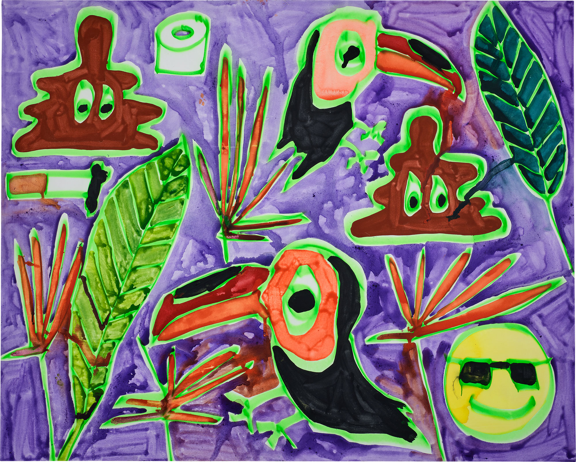 <p><strong>KATHERINE BERNHARDT</strong> <em>Untitled</em>, 2016</p>
