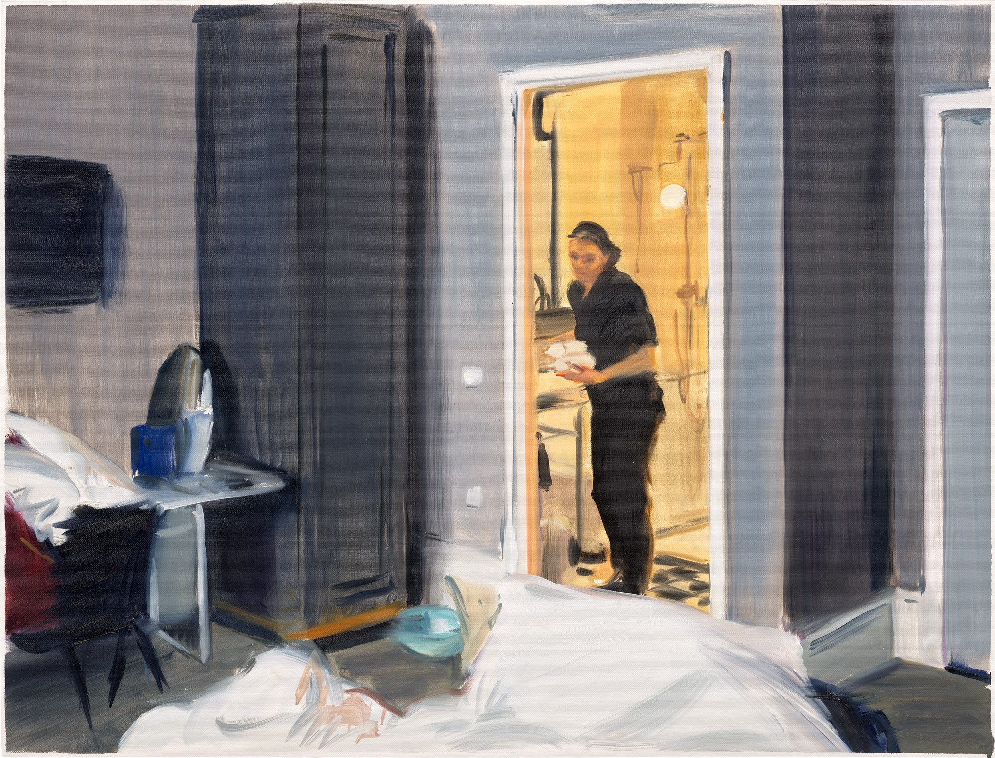 <p><strong>CAROLINE WALKER</strong> <em>Study for Bathroom, Stanley Room,</em> 2018</p>