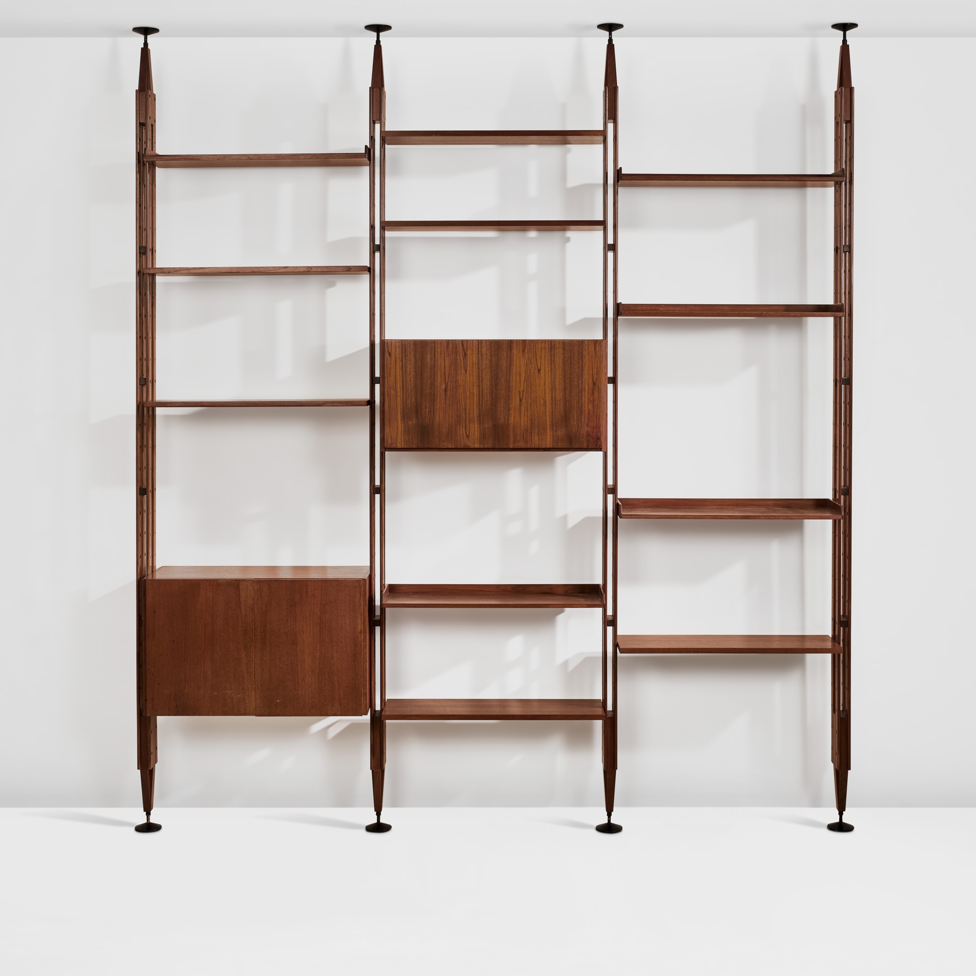 <p><strong>FRANCO ALBINI </strong><em>Adjustable modular bookshelf or room divider, model no. LB7</em>, circa 1956</p>