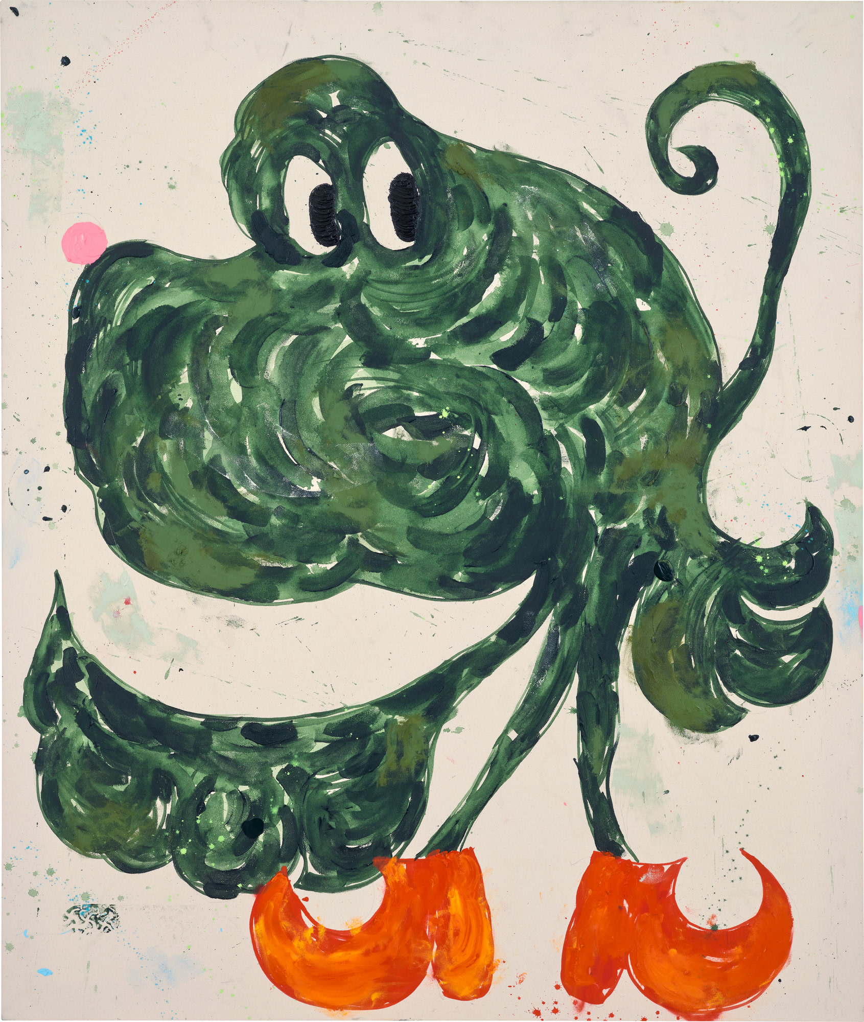 <p><strong>SZABOLCS BOZÓ</strong> <em>Green Frog Red Shoes,</em> 2022</p>
