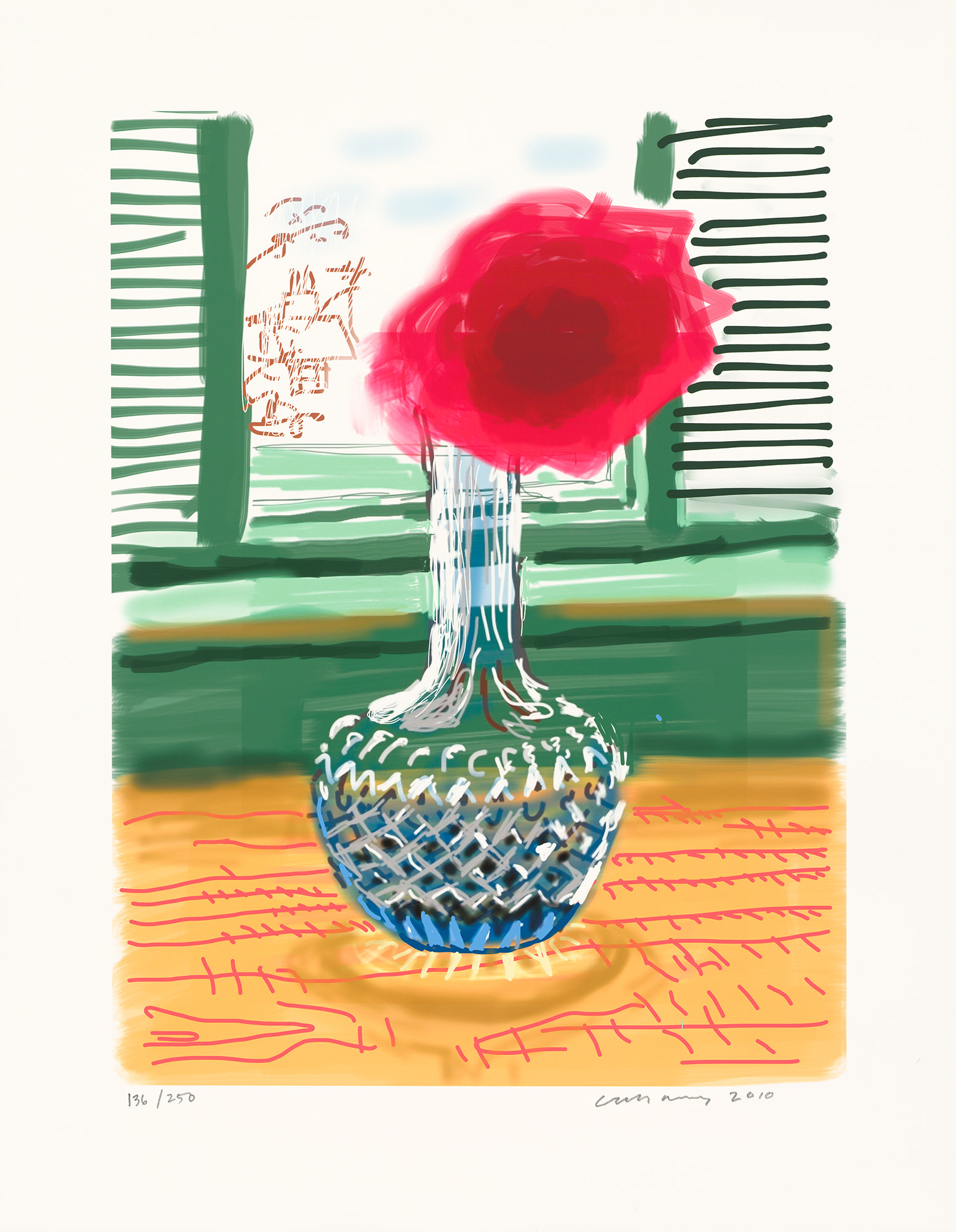 <p><strong>DAVID HOCKNEY</strong> <em>My Window: No. 281, 23rd July 2010</em>, 2010/2019</p>