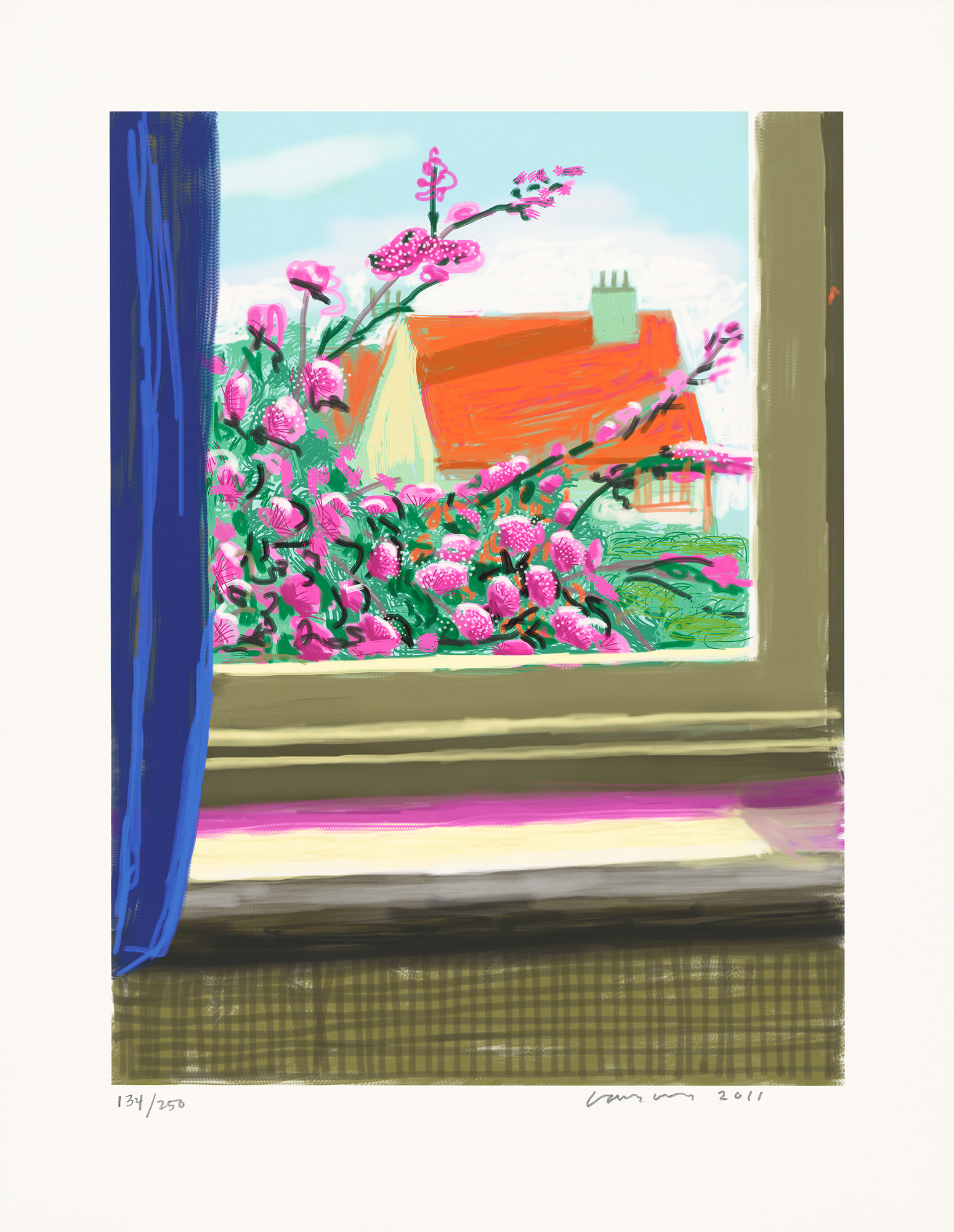 <p><strong>DAVID HOCKNEY</strong> <em>My Window: No. 778, 17th April 2011,</em> 2011/2019</p>